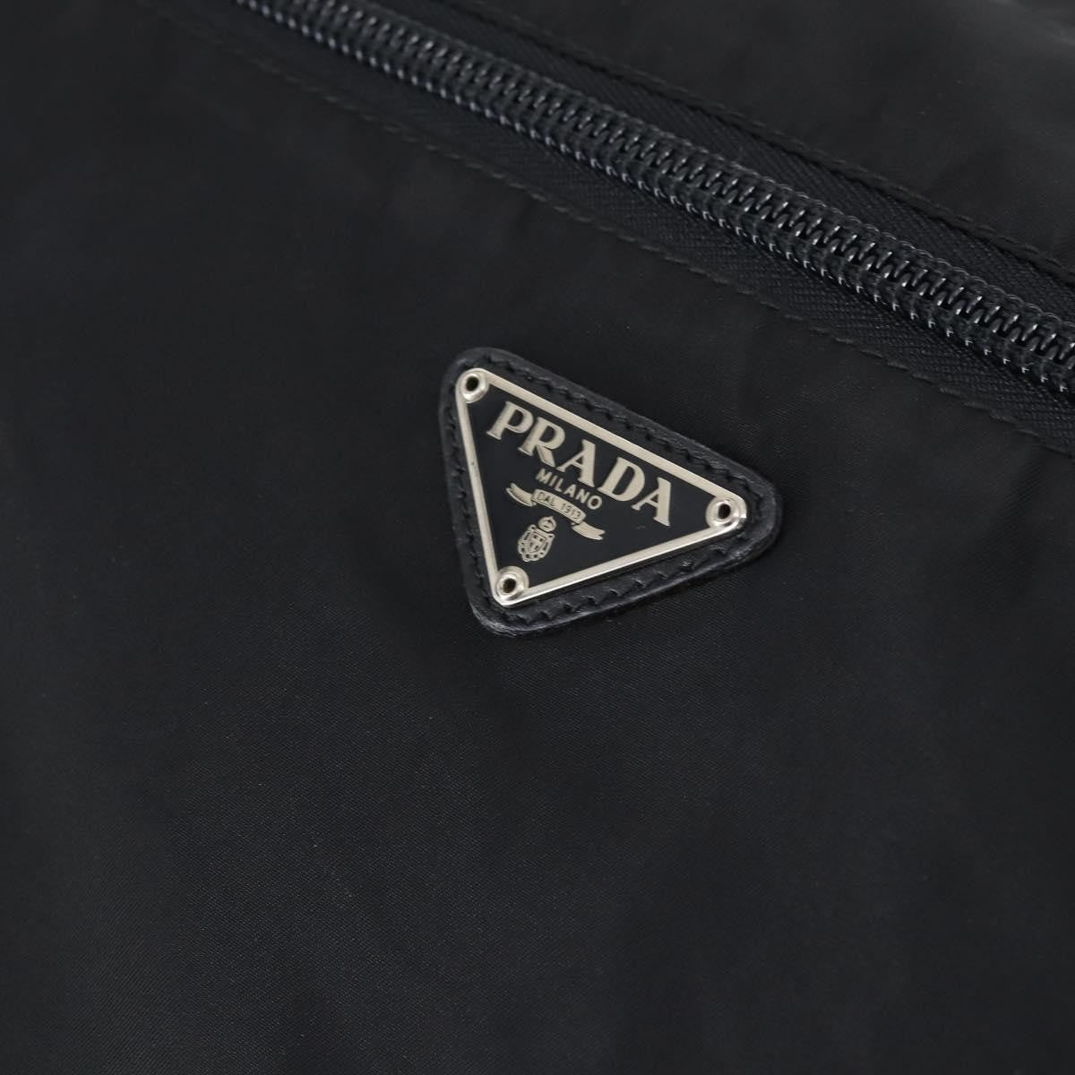 Prada Porta Computer Tessuto And Saffiano Leather Black Nylon Briefcase Bag (Pre-Owned)