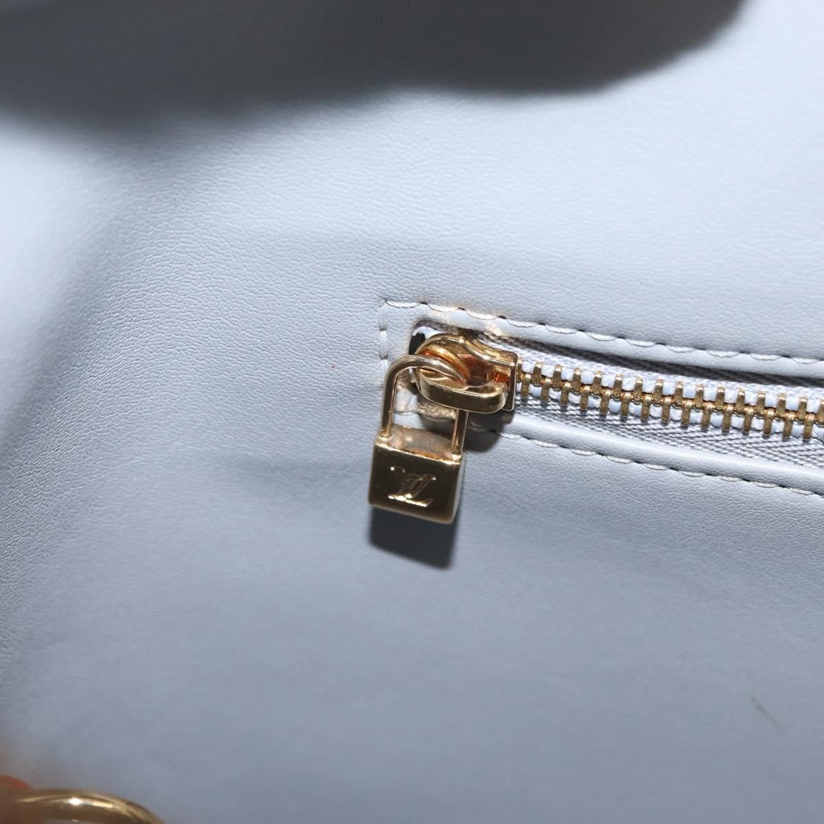 Louis Vuitton Houston Monogram Vernis Yellow Patent_Leather Handbag (Pre-Owned)