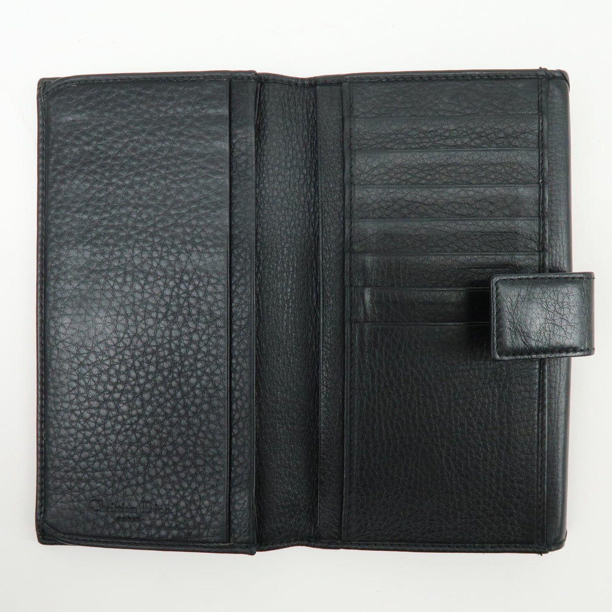 Christian Dior Trotter / Heart Motif Wallet Leather Black Leather Wallets Accessory (Pre-Owned)