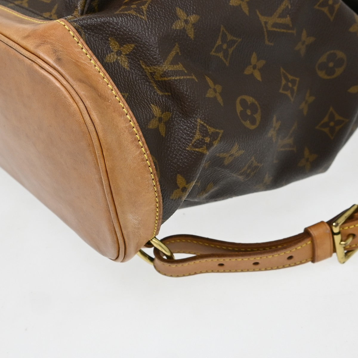 Louis Vuitton Vintage Montsouris Monogram Canvas Brown Canvas Backpack Bag (Pre-Owned)