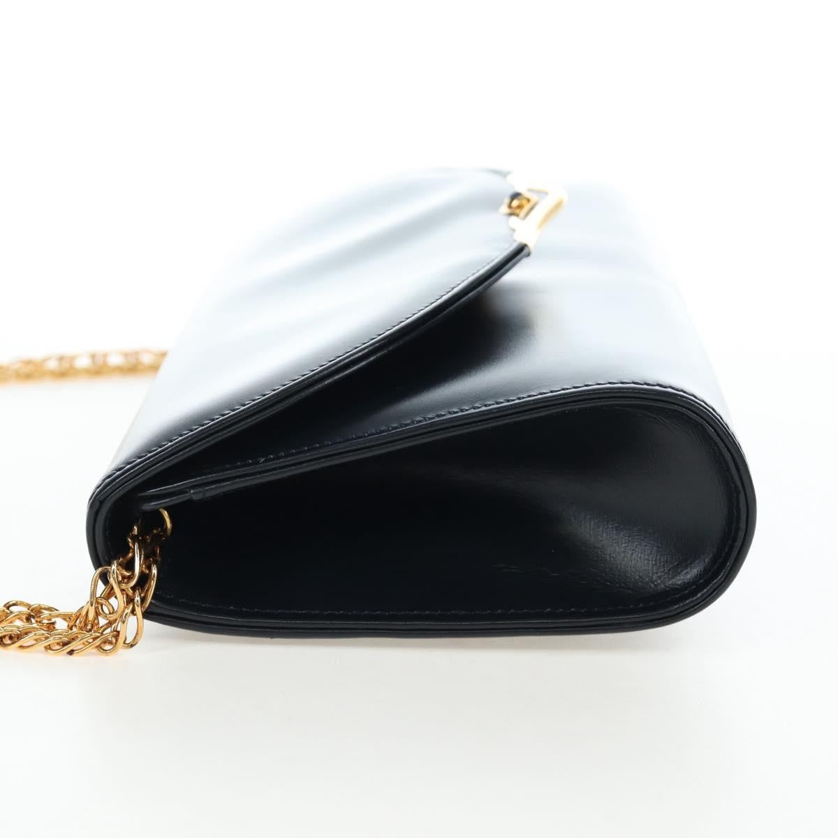 Cartier Sapphire Line Leather Navy Leather Shoulder Bag Bag (Pre-Owned)