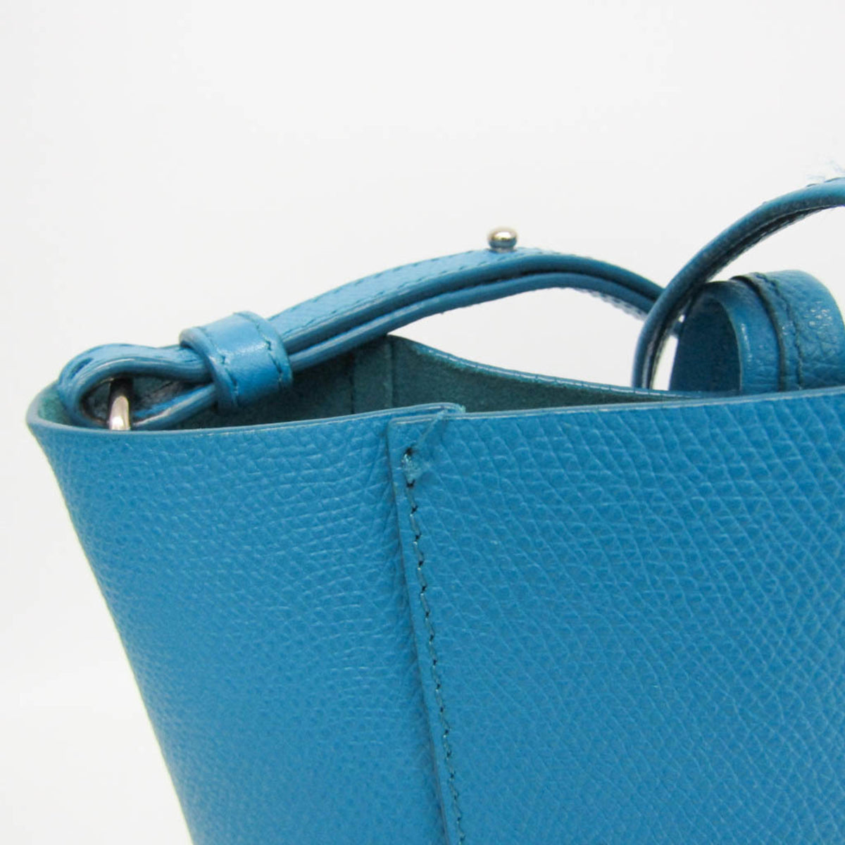 Celine Vertical Cabas All Over Logo Print Leather Blue Leather Tote Bag Bag (Pre-Owned)