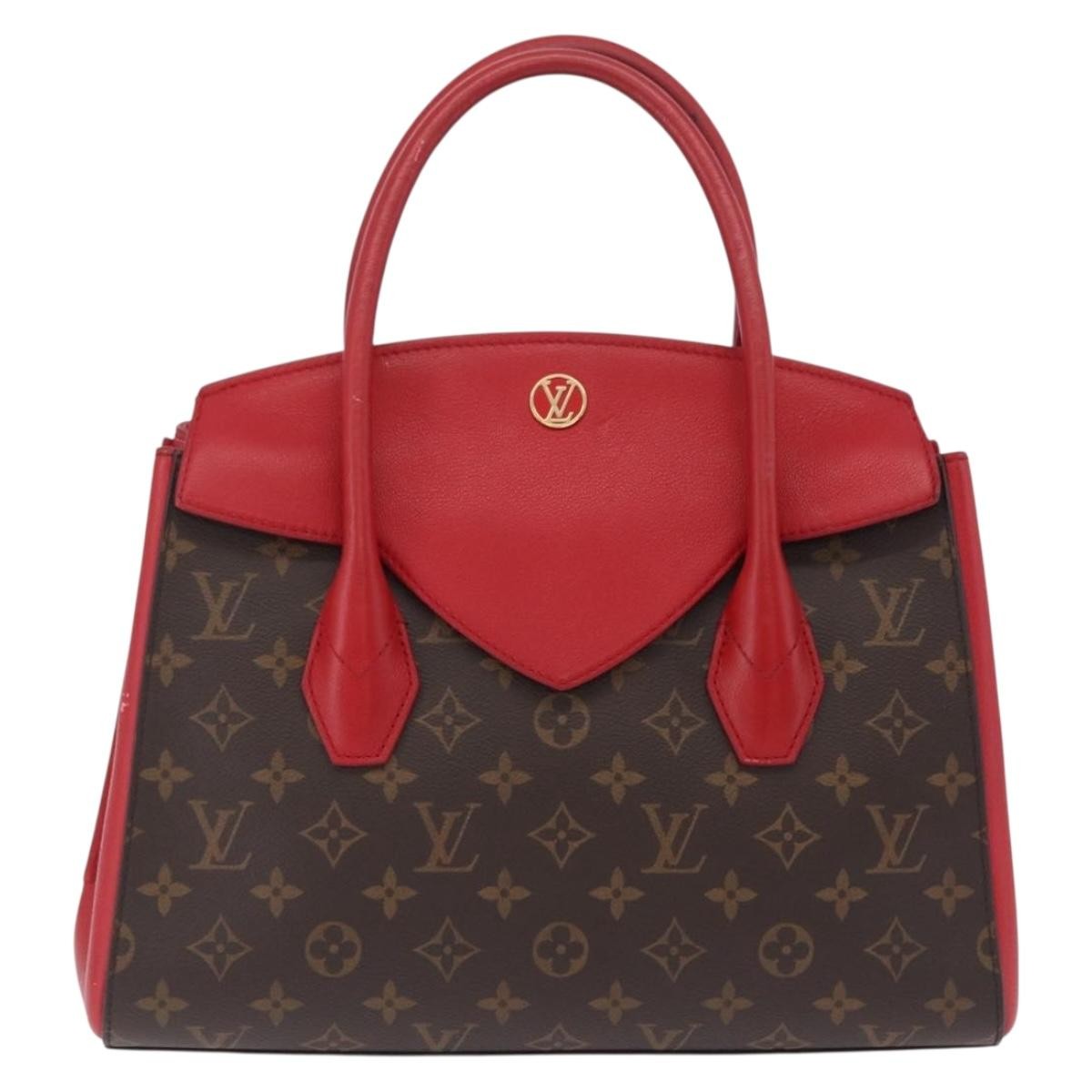 Louis Vuitton Florine Monogram Canvas And Leather Brown Canvas Handbag (Pre-Owned)