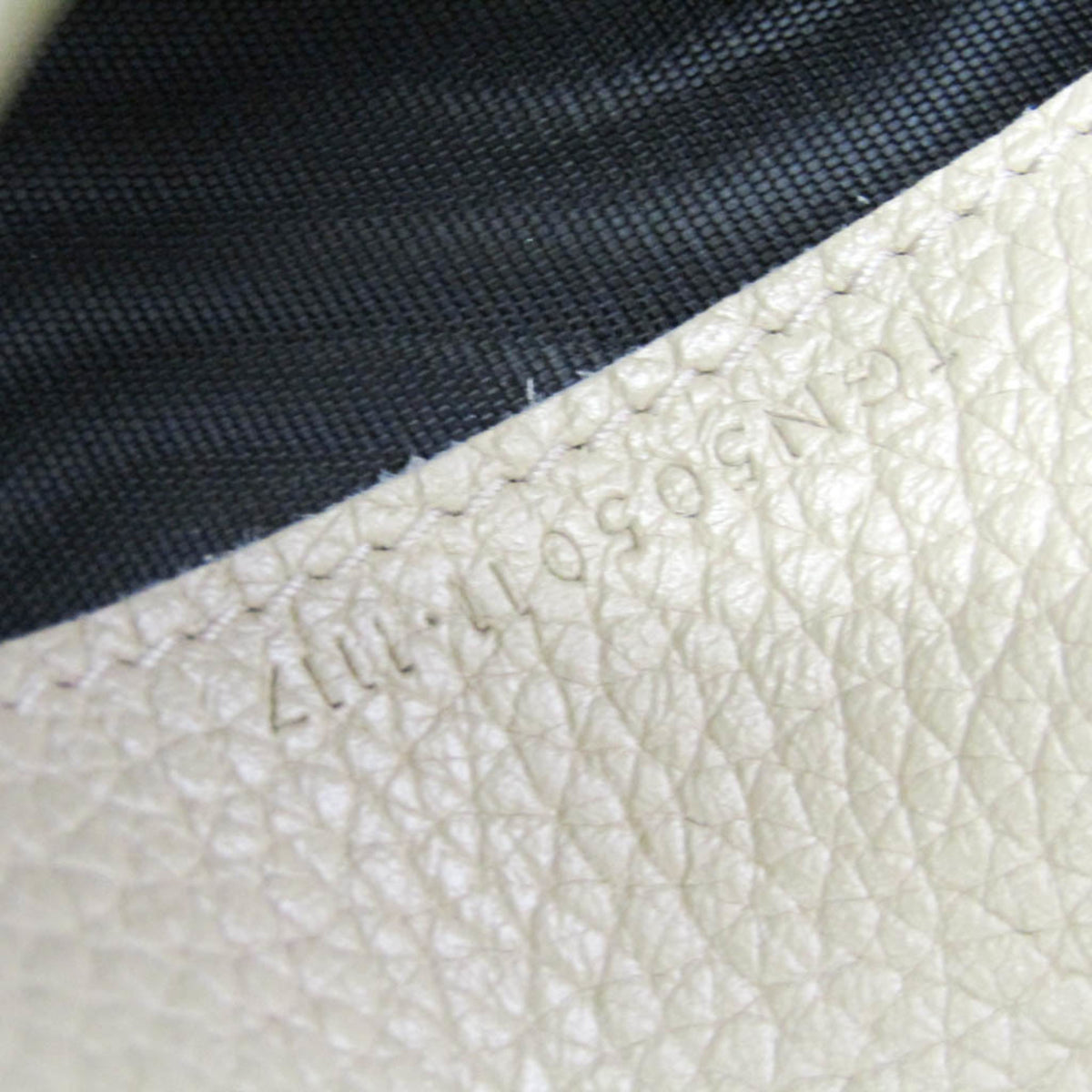 Saint Laurent Sac De Jour Souple Card Case Leather Beige Leather Wallets Accessory (Pre-Owned)
