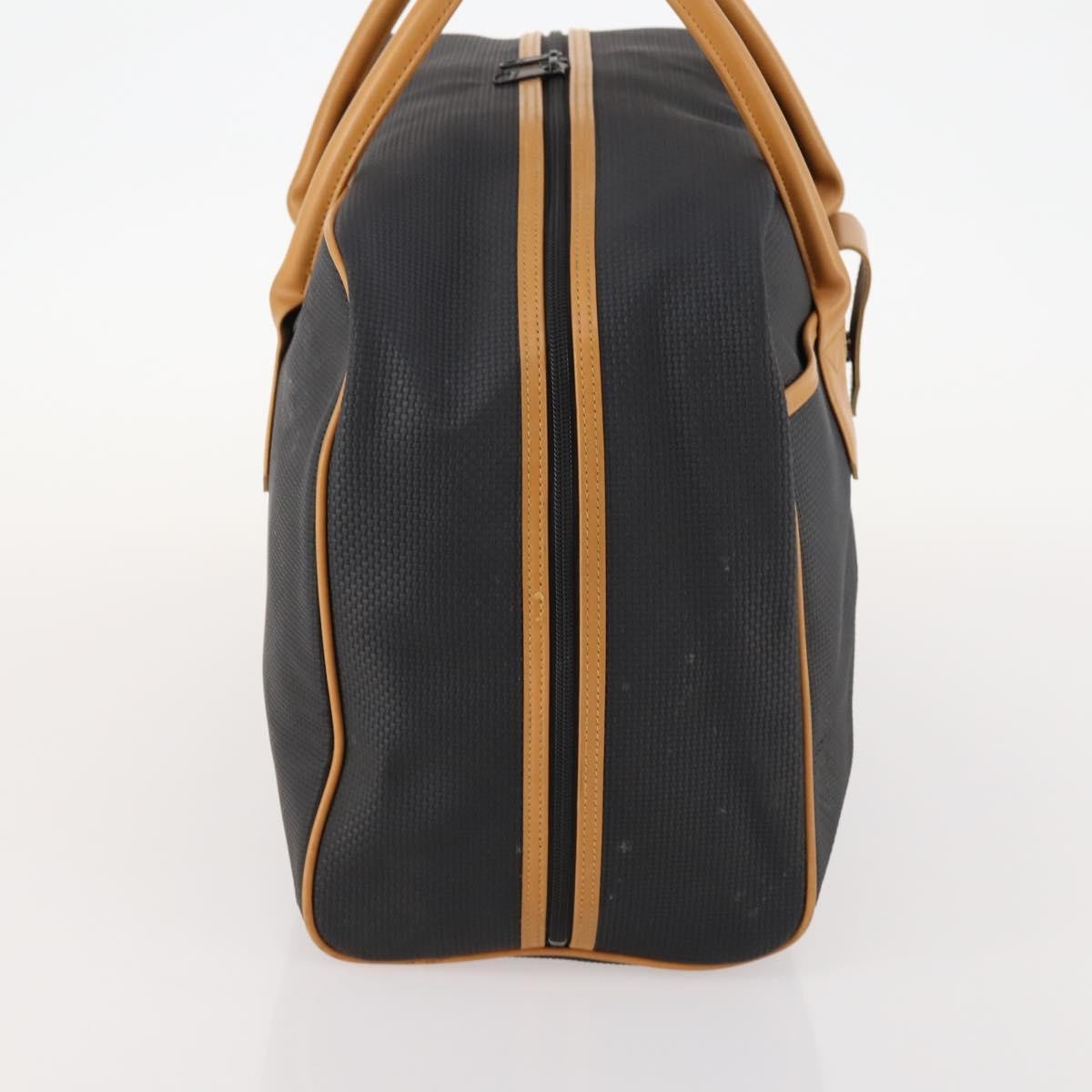 Saint Laurent Vintage Boston Pvc Leather Black Pvc Travel Bag Bag (Pre-Owned)