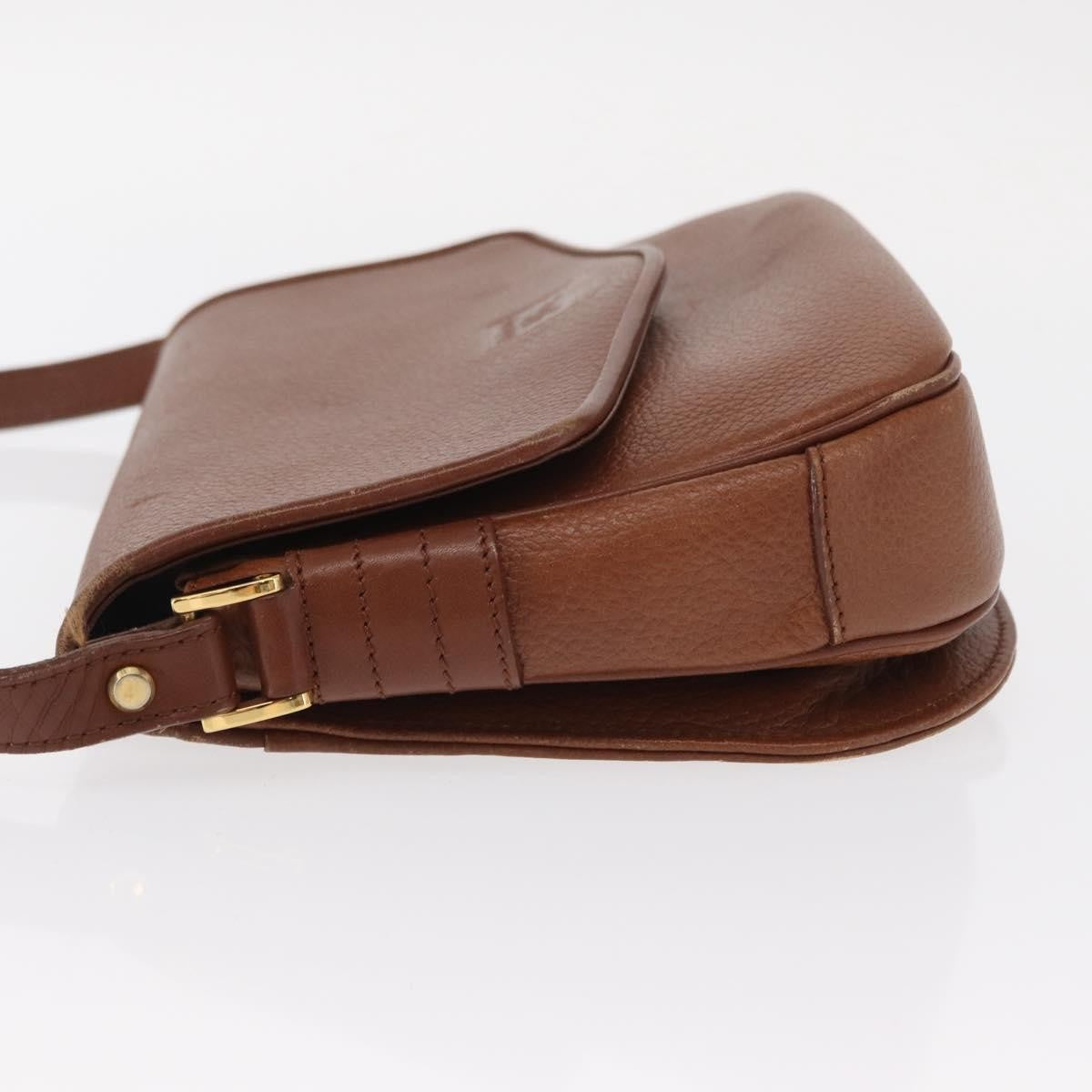 Burberry Vintage Leather Brown Leather Shoulder Bag Bag (Pre-Owned)