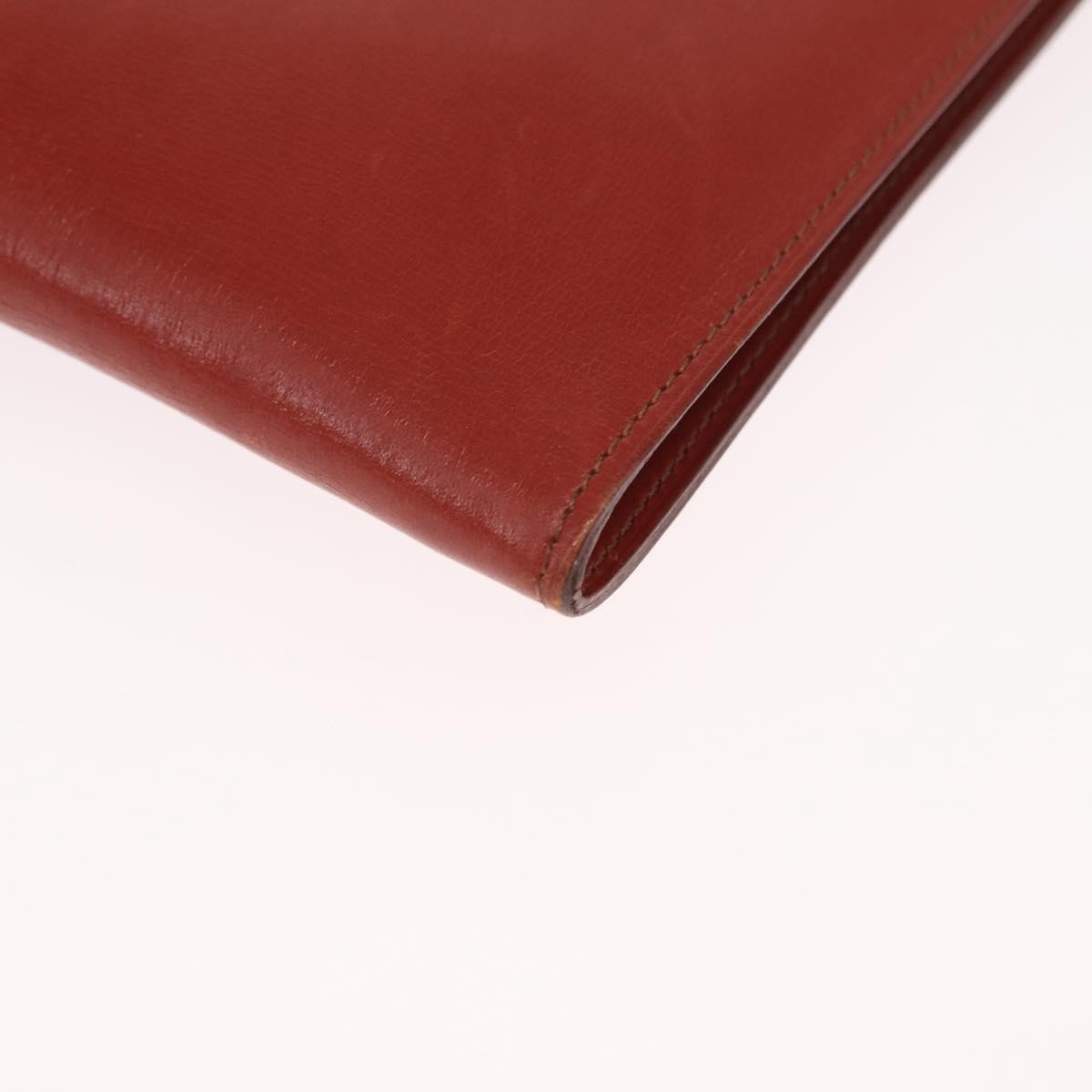 Hermes Onimaitou Leather Burgundy Leather Shoulder Bag Bag (Pre-Owned)