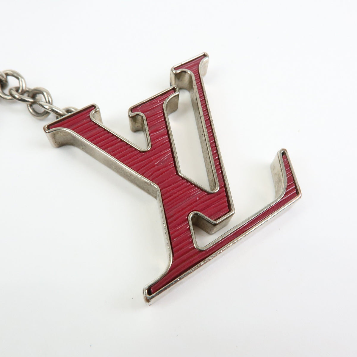 Louis Vuitton Fleur D'epi Bag Charm Resin And Brass Burgundy Metal Charms And Keychains Accessory (Pre-Owned)