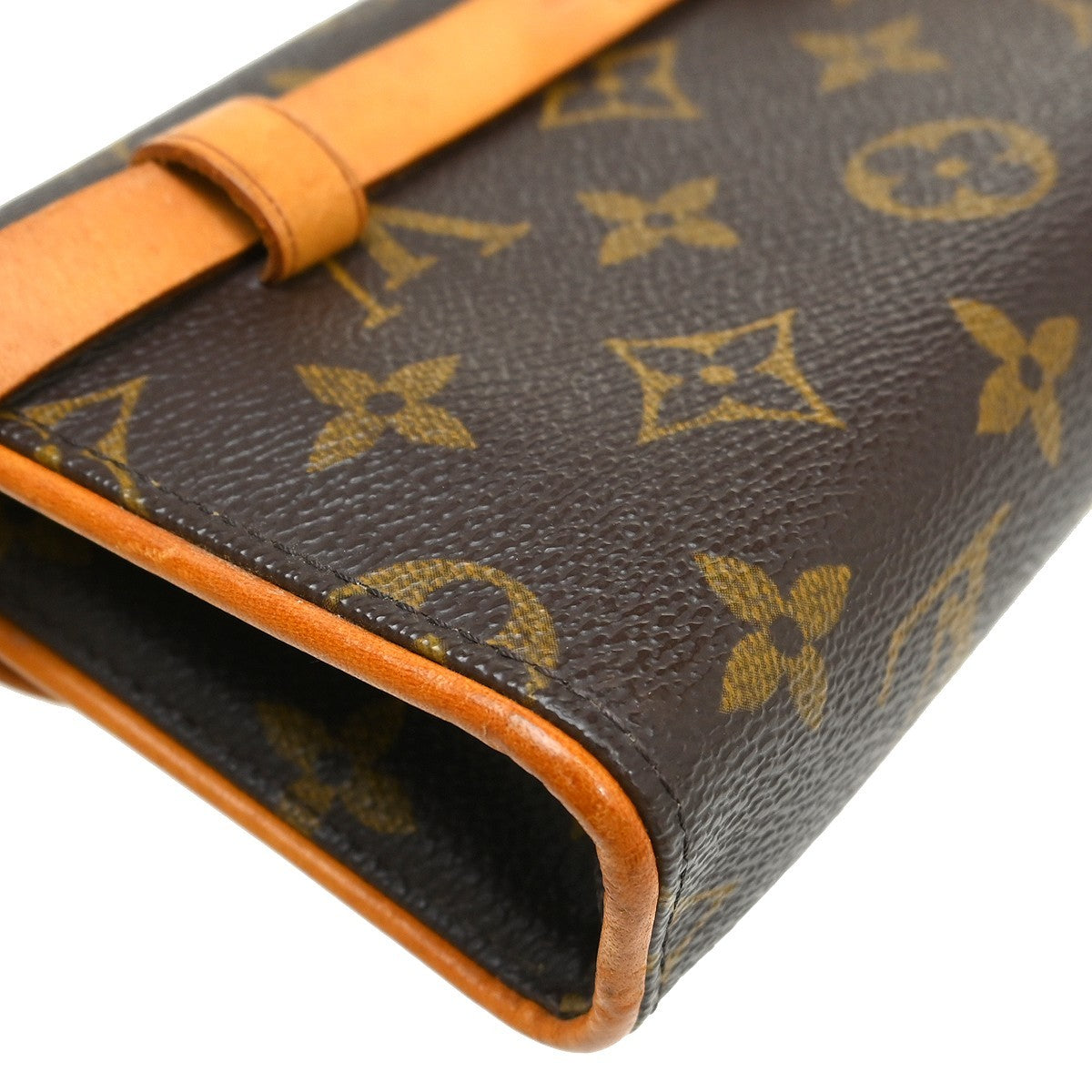 Louis Vuitton Florentine Monogram Brown Canvas Clutche & Pouche Bag (Pre-Owned)