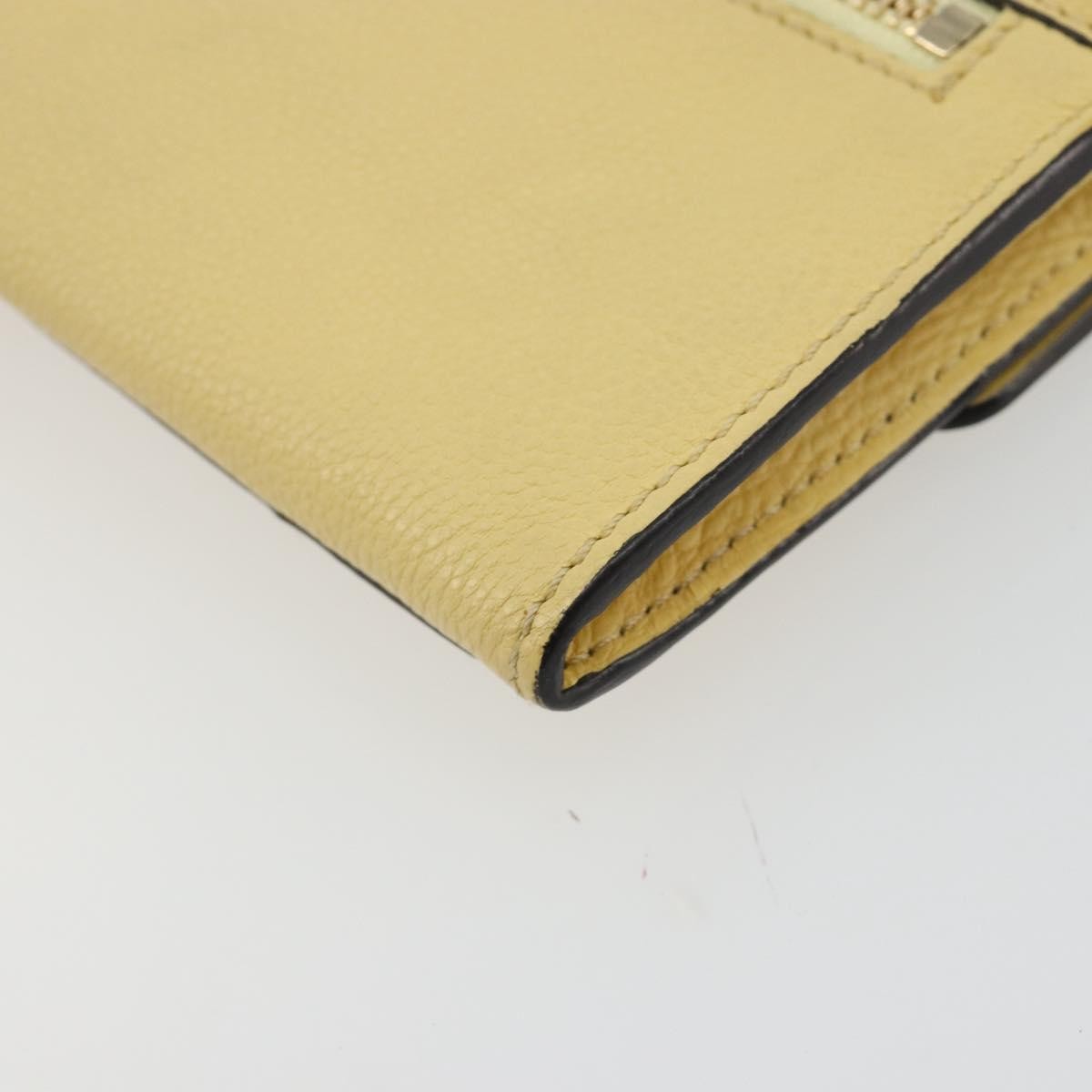 Chloe Marcie Continental Leather Yellow Leather Wallets Accessory (Pre-Owned)