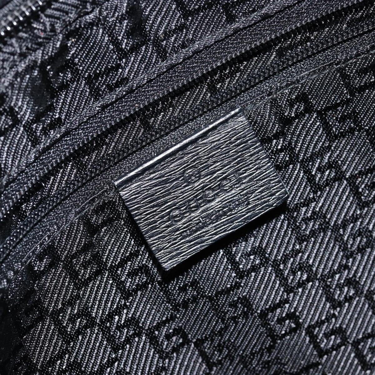 Gucci Vintage Square G Canvas Gray Canvas Handbag (Pre-Owned)