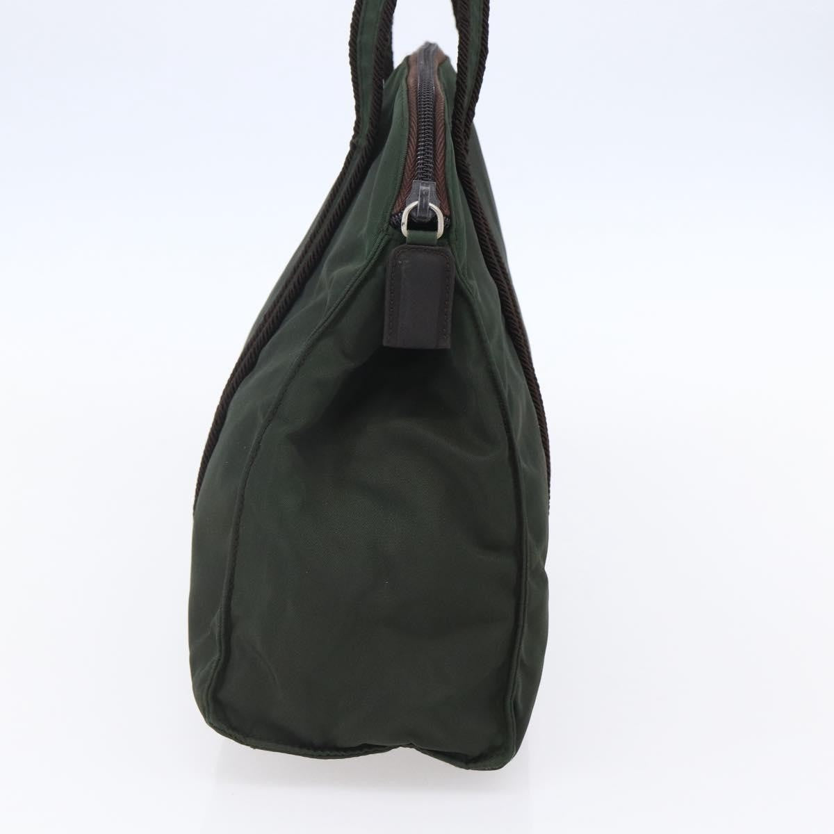 Prada Vintage Tote Tessuto Khaki Nylon Tote Bag Bag (Pre-Owned)