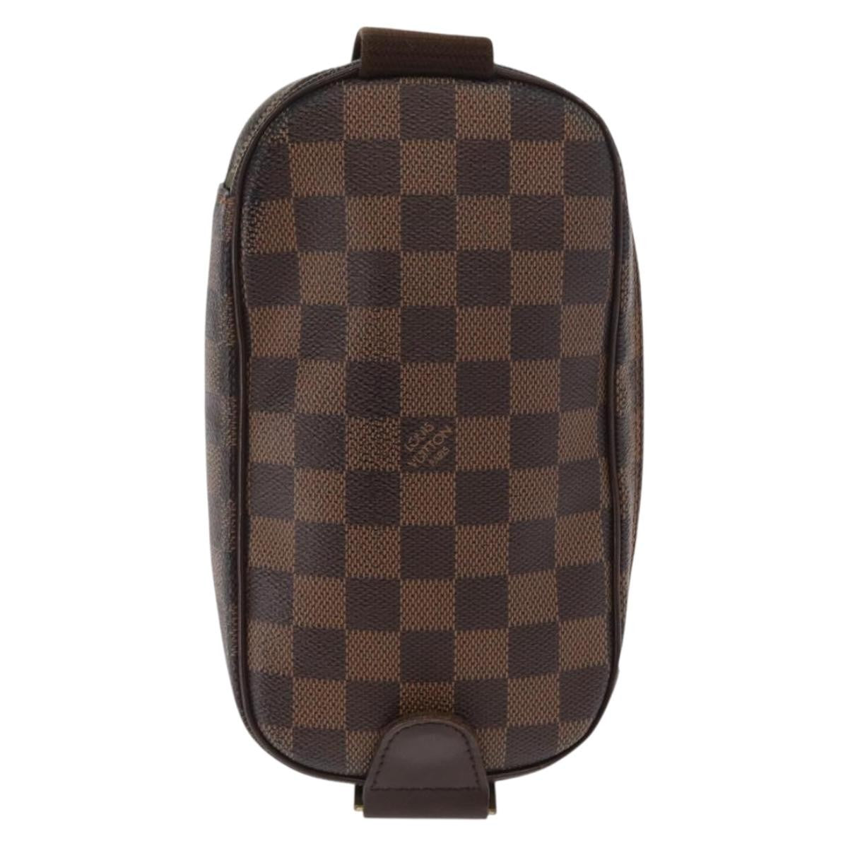 Louis Vuitton Pochette Gange Damier Brown Canvas Clutche & Pouche Bag (Pre-Owned)