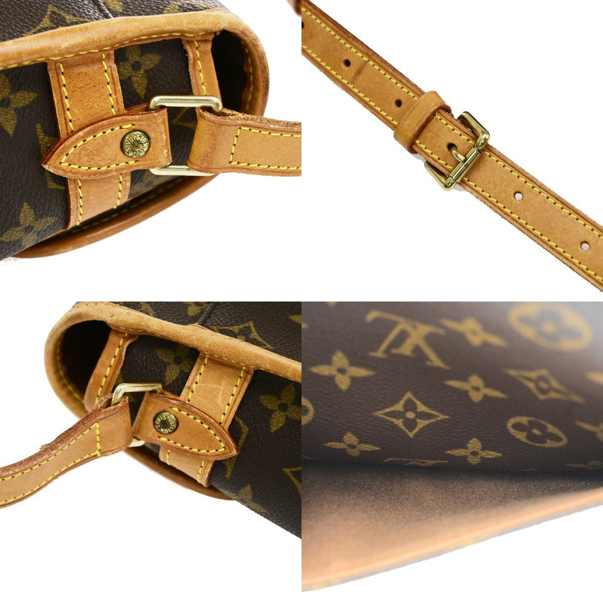 Louis Vuitton Sologne Monogram Canvas Brown Canvas Shoulder Bag Bag (Pre-Owned)