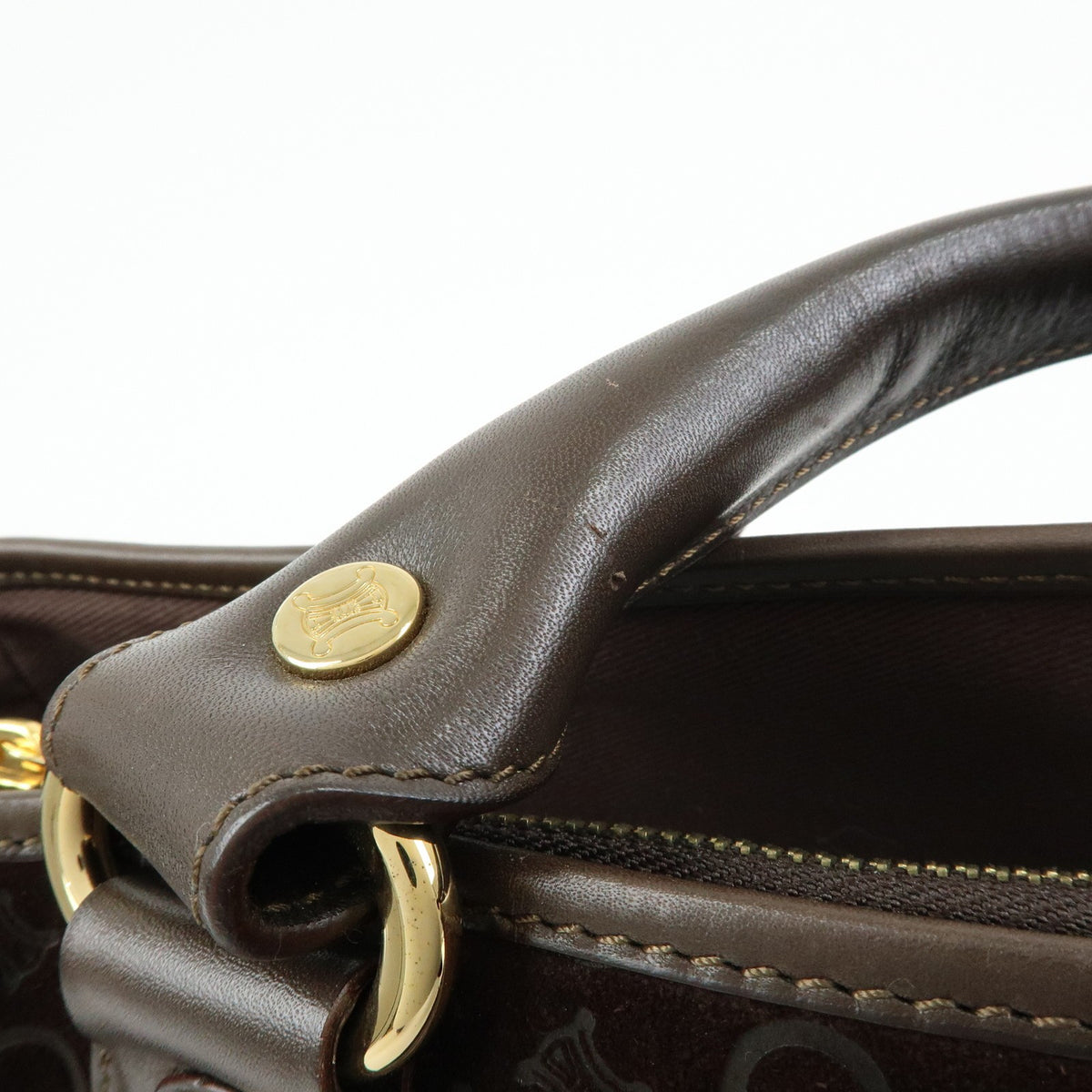 Celine Boogie Suede Brown Suede Handbag (Pre-Owned)