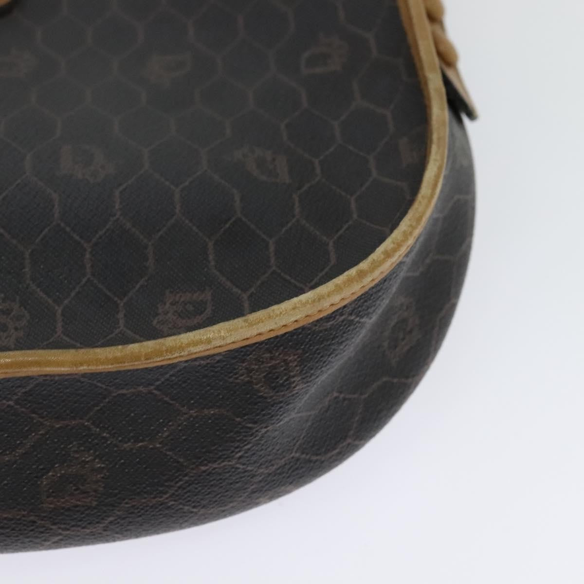 Christian Dior Vintage Honeycomb Flap Canvas And Leather Black Canvas Shoulder Bag Bag (Pre-Owned)