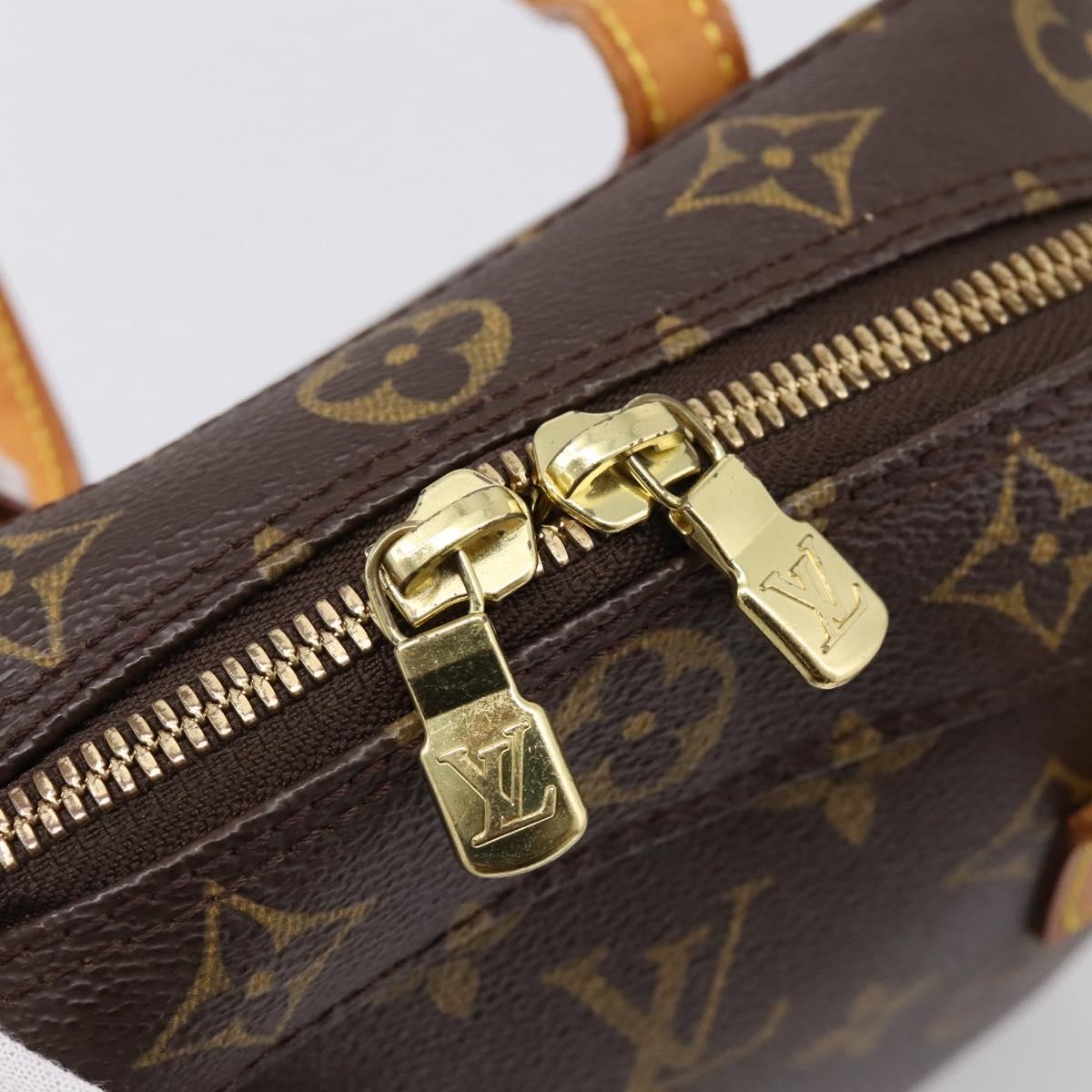 Louis Vuitton Spontini Monogram Canvas Brown Canvas Handbag (Pre-Owned)