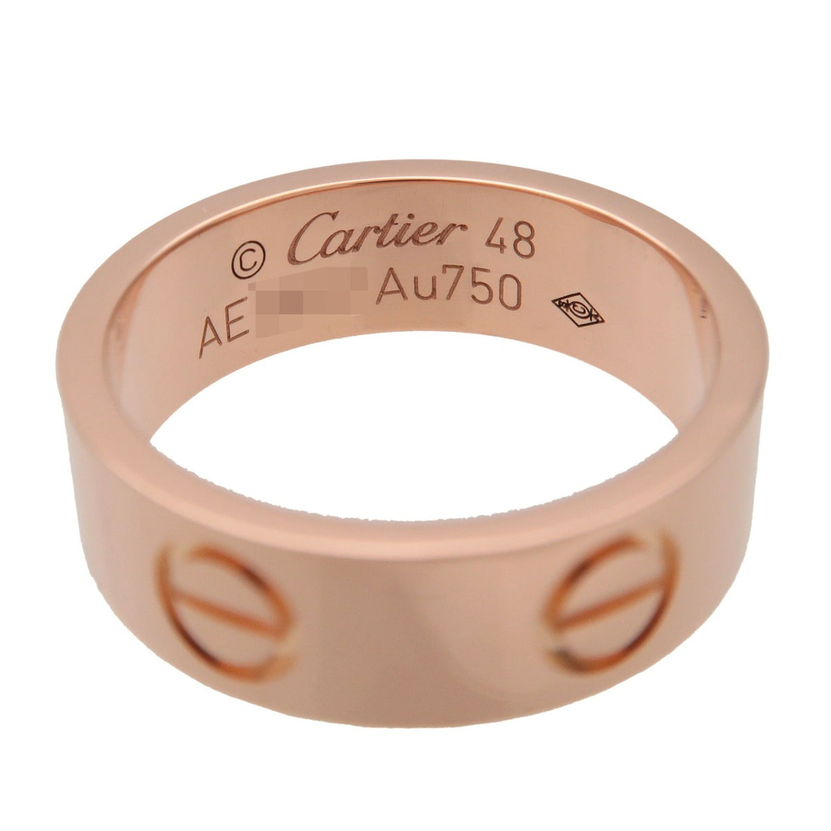 Cartier Love Band 18K Rose Gold Gold Rose_Gold Ring Jewelry (Pre-Owned)