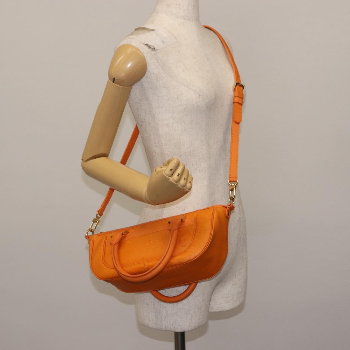 Louis Vuitton Danura Epi Orange Leather Handbag (Pre-Owned)