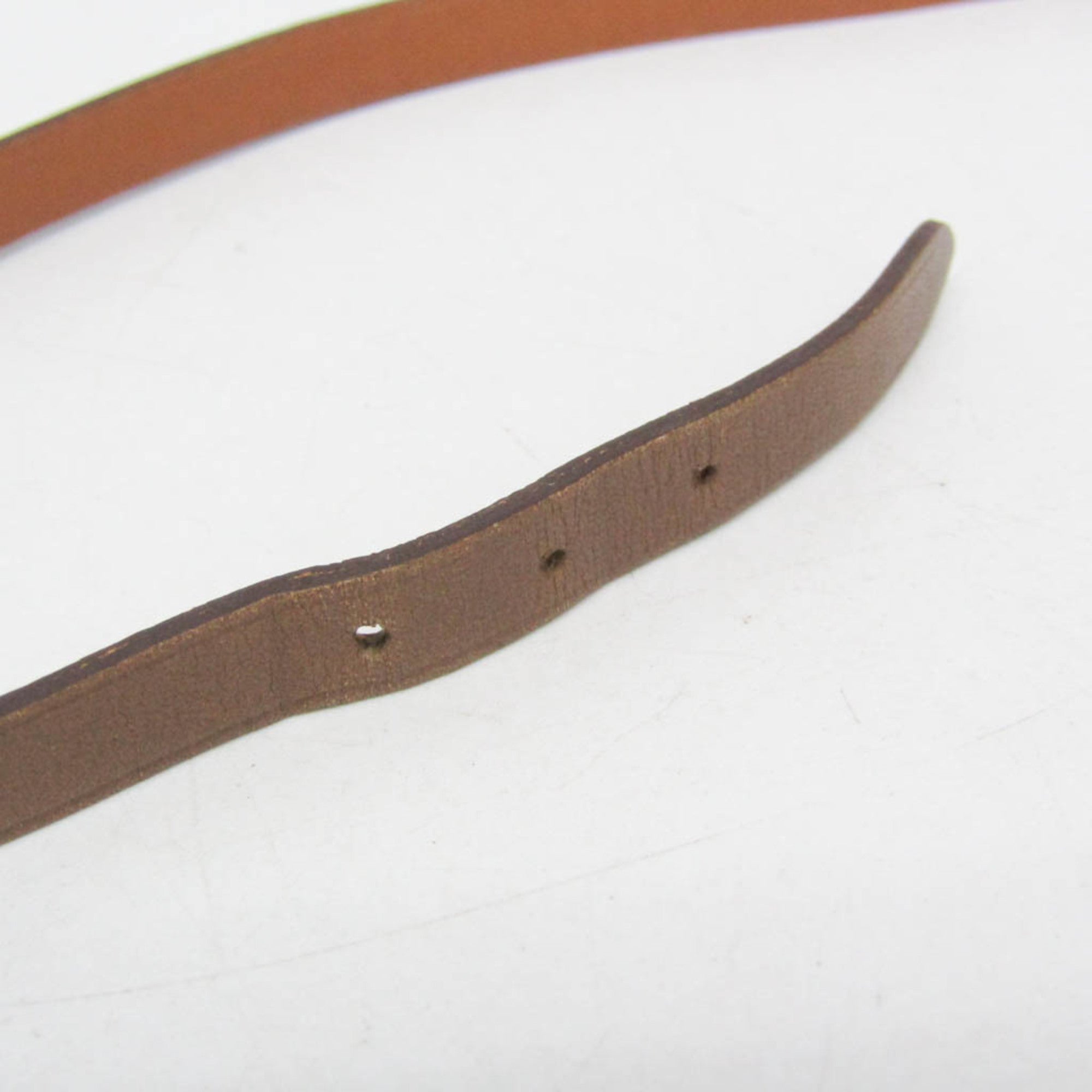 Hermes Hapi 3 Leather Beige Leather Bracelet Jewelry (Pre-Owned)