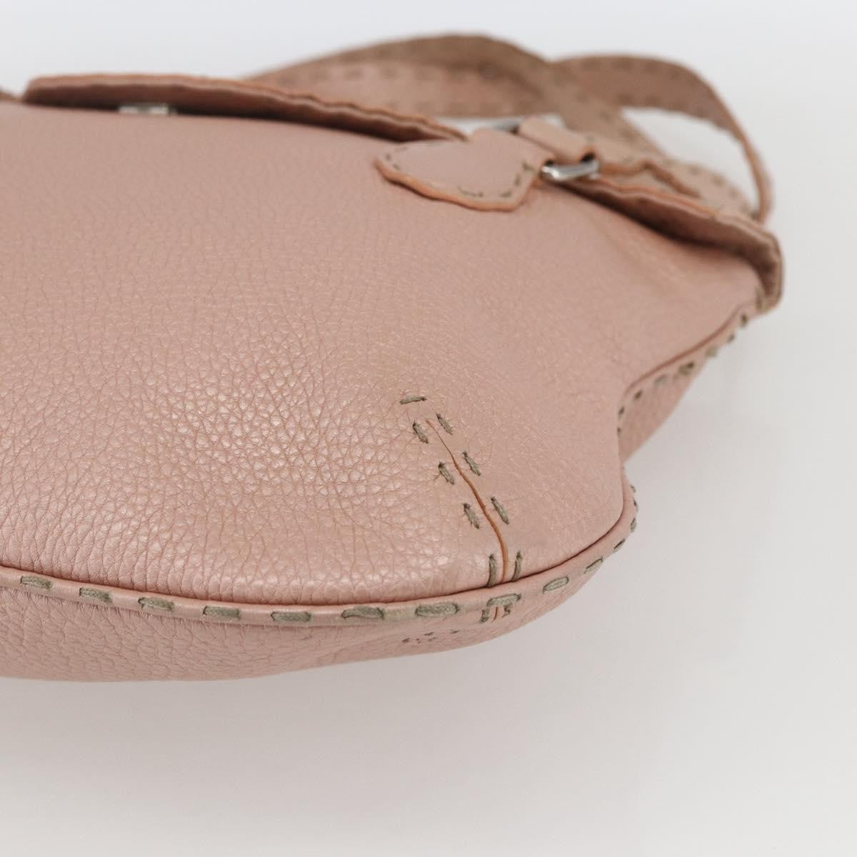 Fendi Selleria Tote Leather Pink Leather Tote Bag Bag (Pre-Owned)