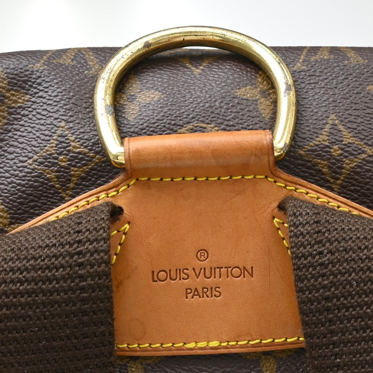 Louis Vuitton Vintage Montsouris Monogram Canvas Brown Canvas Backpack Bag (Pre-Owned)