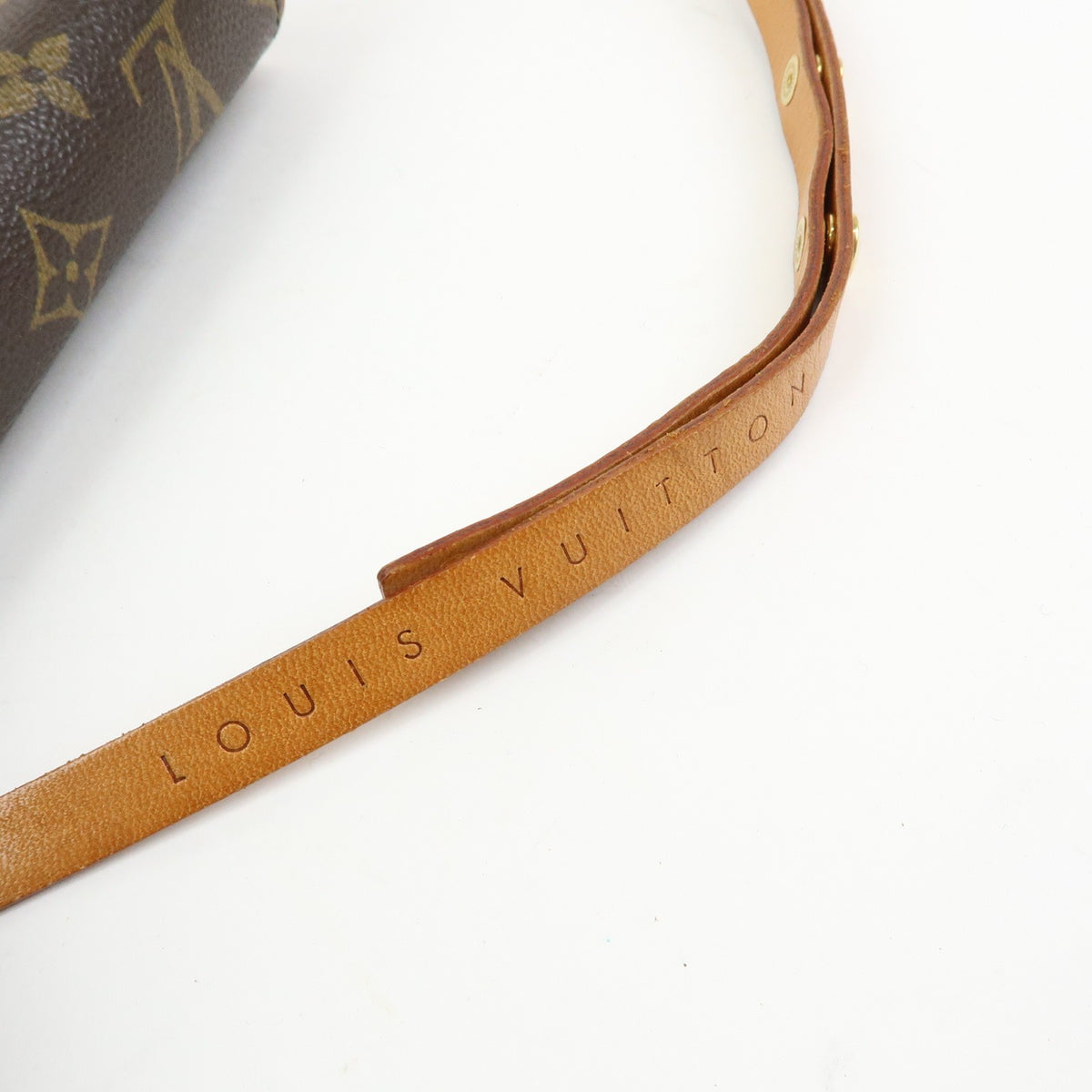 Louis Vuitton Florentine Waist Monogram Canvas Brown Canvas Handbag (Pre-Owned)