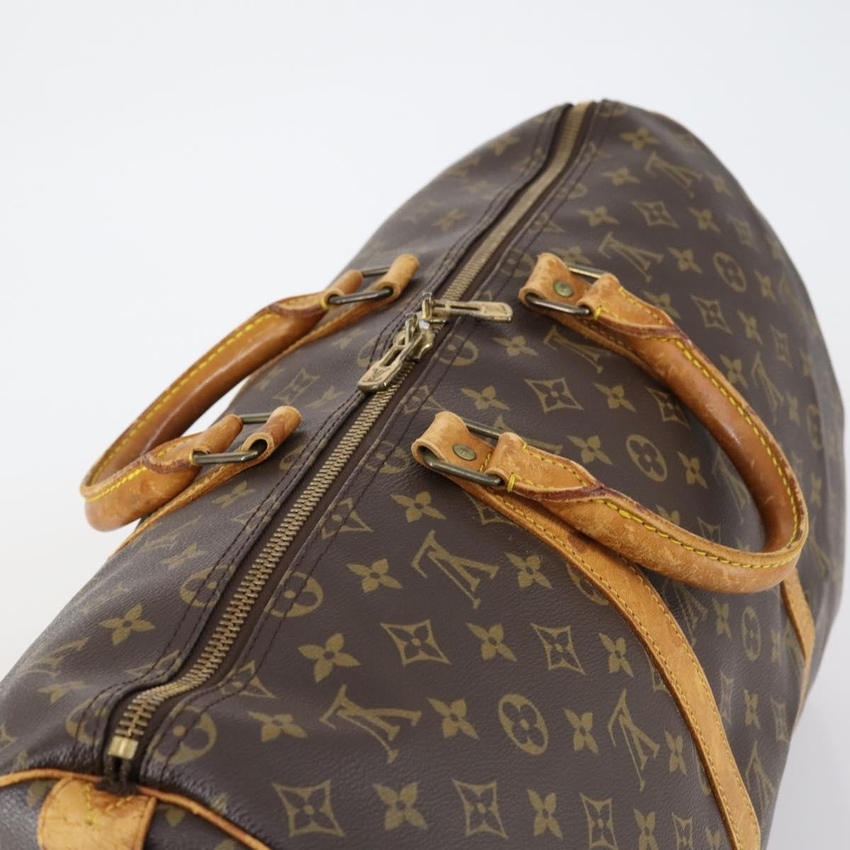 Louis Vuitton Keepall Monogram Canvas Brown Canvas Travel Bag Bag (Pre-Owned)