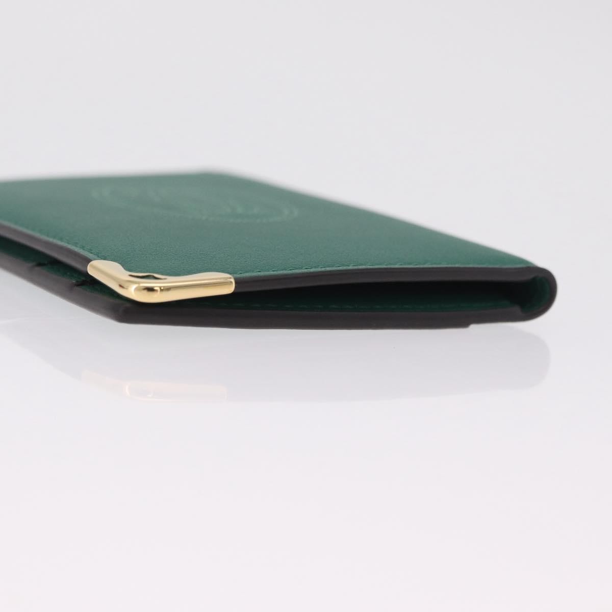 Cartier Coin Purse Must De Cartier Leather Green Leather Wallets Accessory (Pre-Owned)