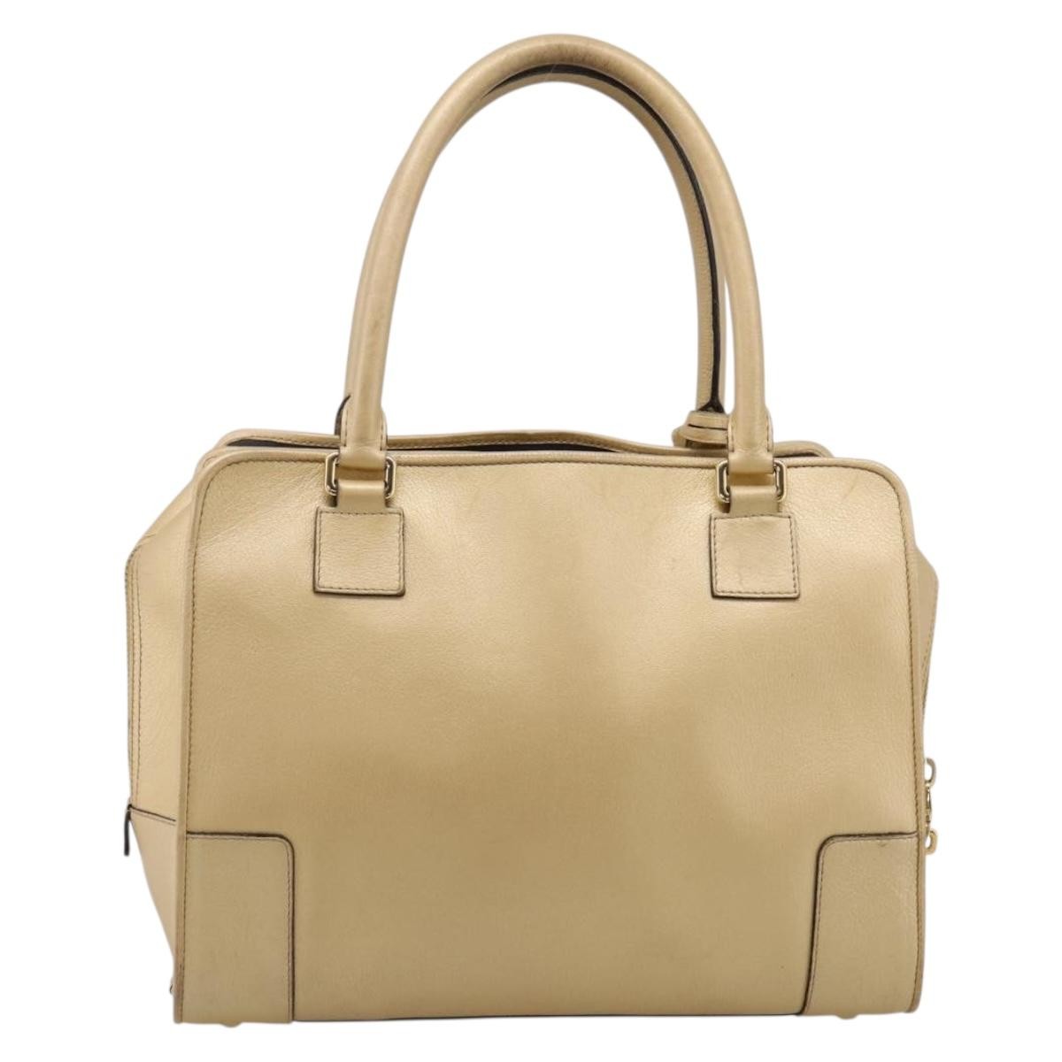 Loewe Amazona Leather Gold Leather Handbag (Pre-Owned)