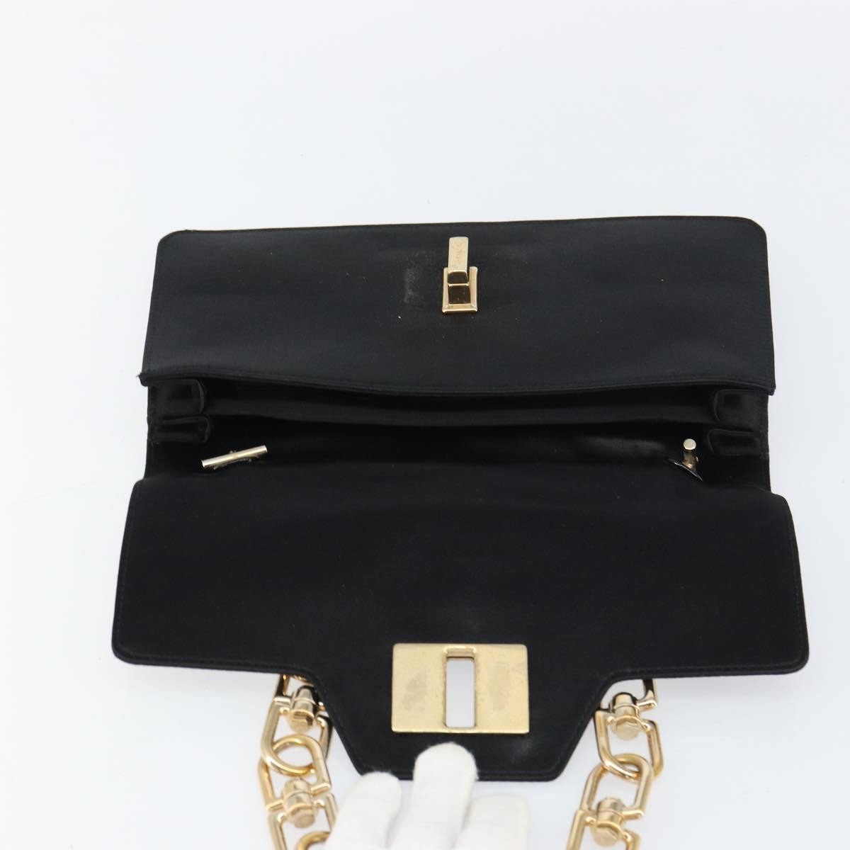 Givenchy Shoulder Satin Black Satin Shoulder Bag Bag (Pre-Owned)