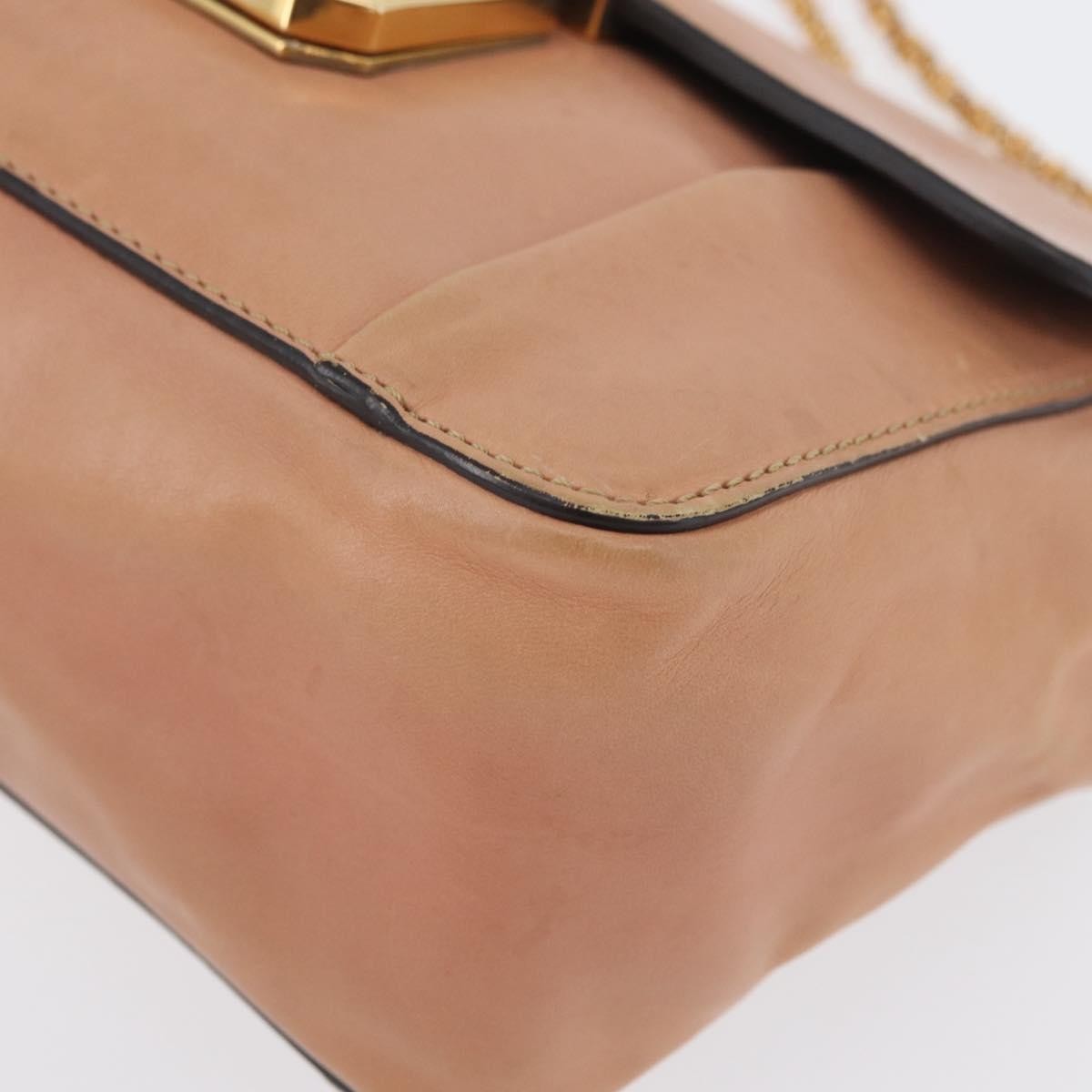 Chloe Elsie Chain Leather Pink Leather Shoulder Bag Bag (Pre-Owned)