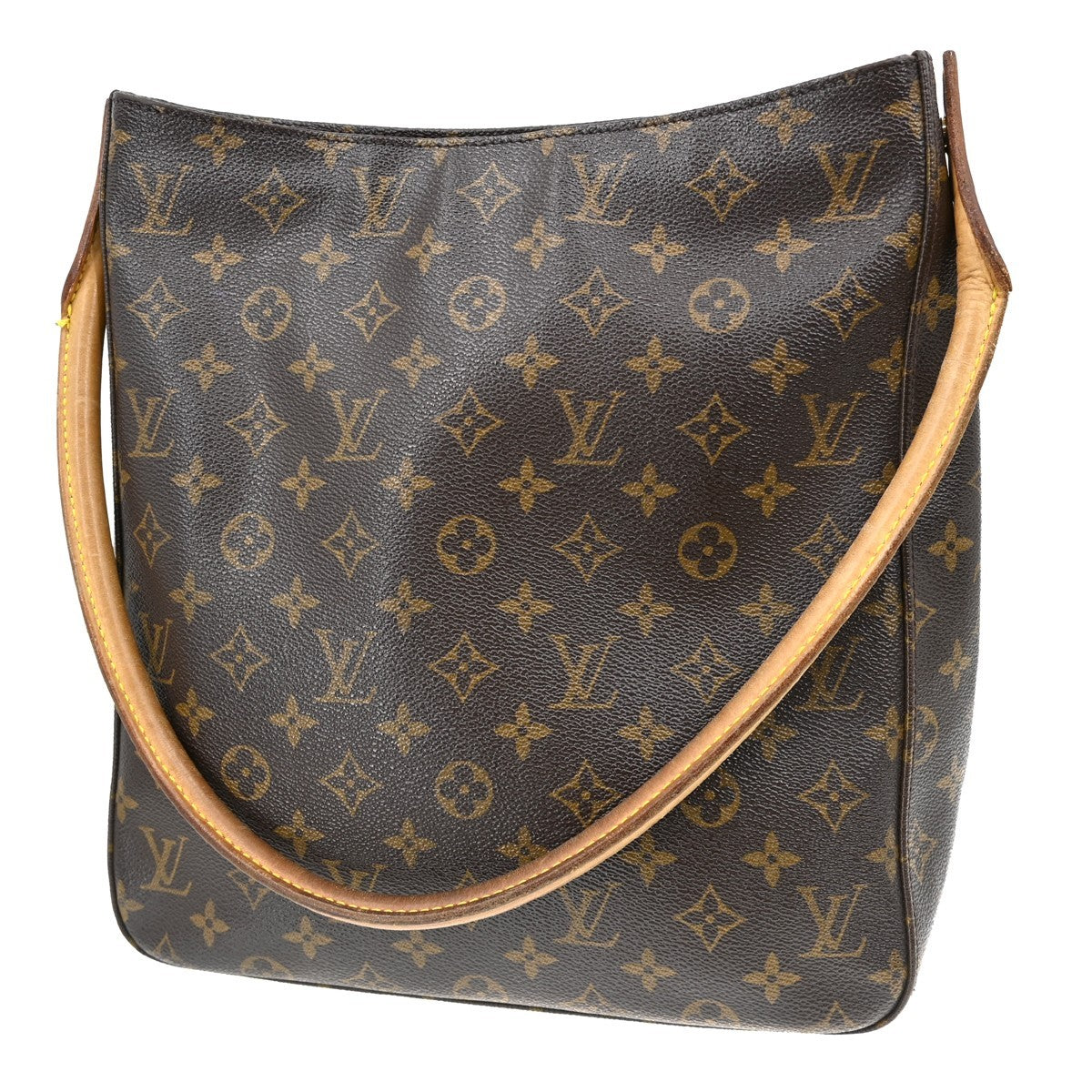 Louis Vuitton Looping Monogram Canvas Brown Canvas Handbag (Pre-Owned)