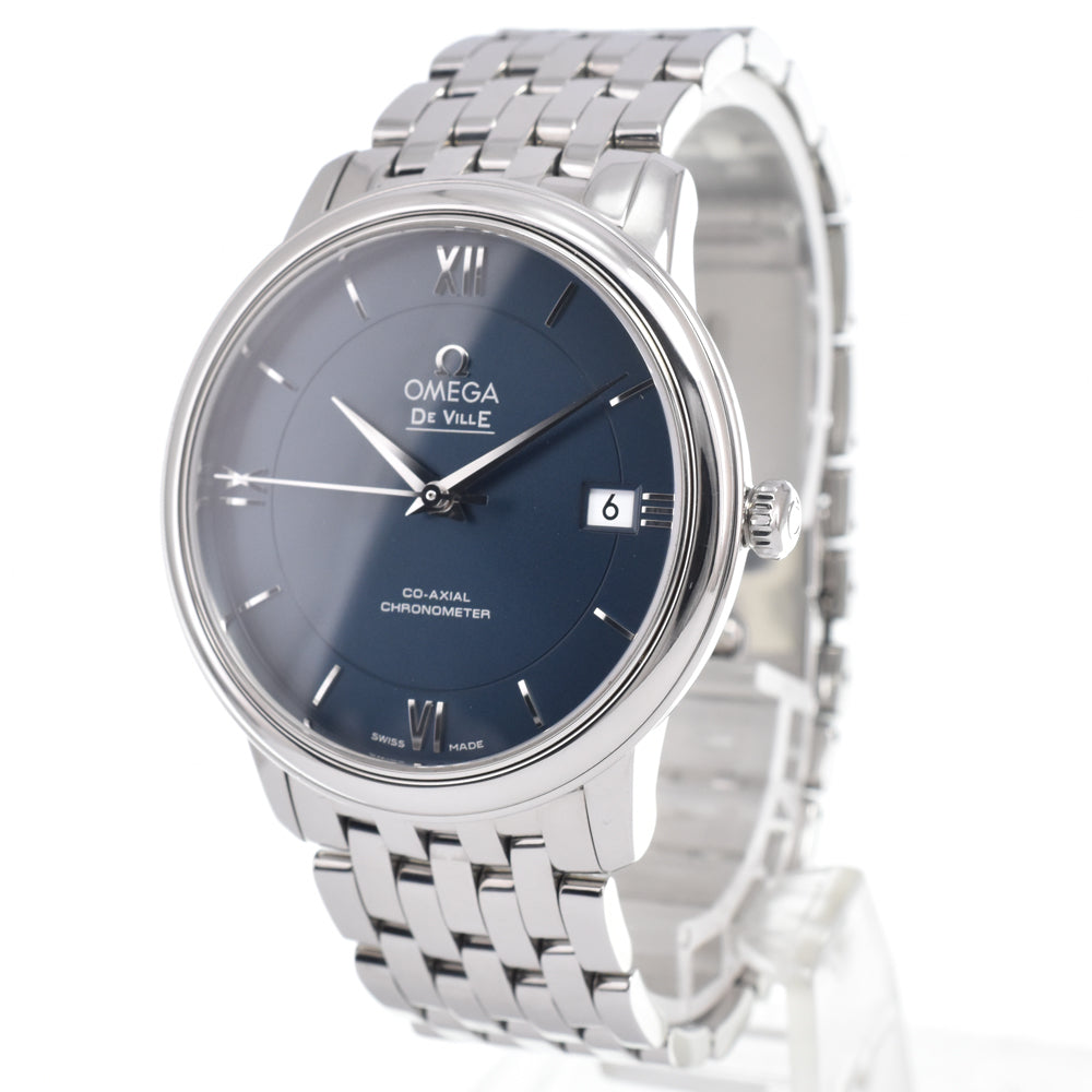 Omega De Ville Prestige Co-Axial Chronometer Automatic Stainless Steel And Mother Of Pearl Watch (Pre-Owned)