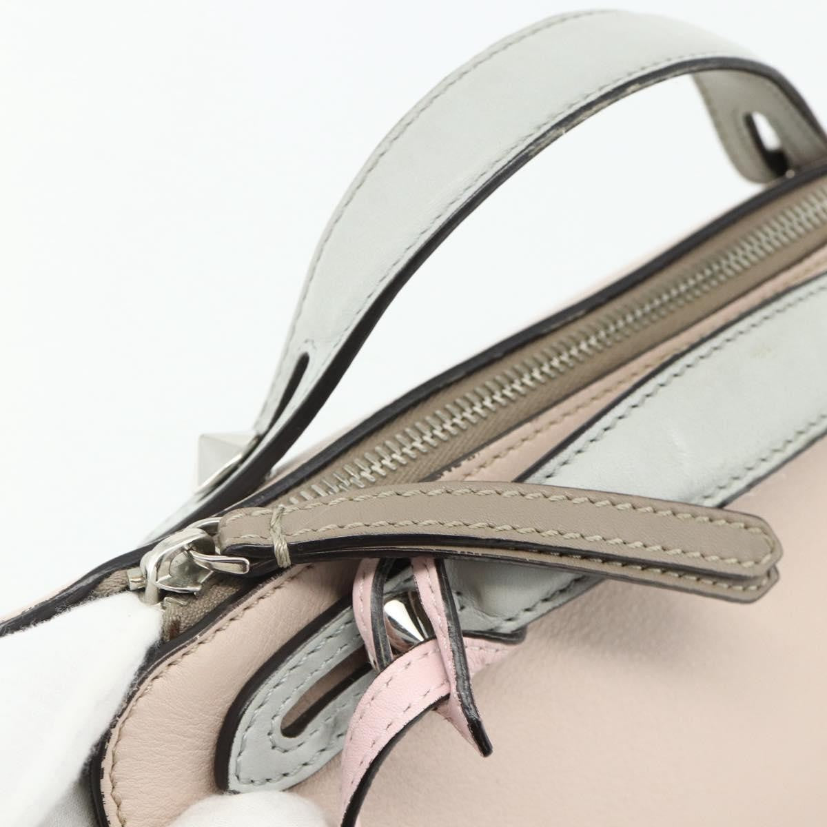 Fendi By The Way Satchel Leather Beige Leather Handbag (Pre-Owned)