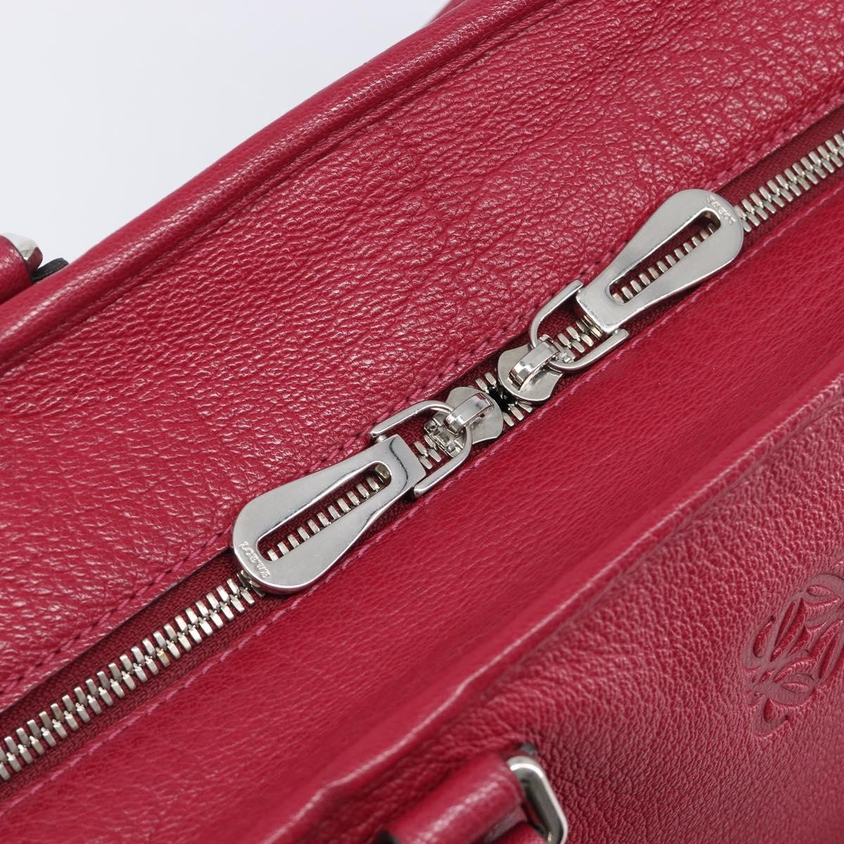 Loewe Amazona Leather Red Leather Handbag (Pre-Owned)