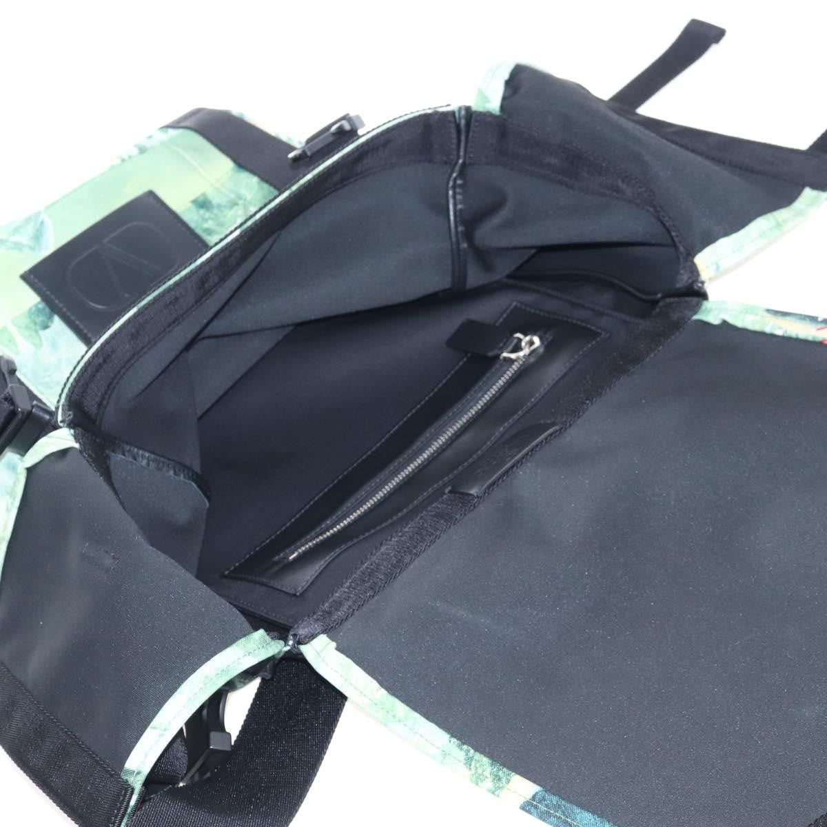 Valentino Garavani X Roger Dean Dragon Printed Nylon Green Nylon Backpack Bag (Pre-Owned)