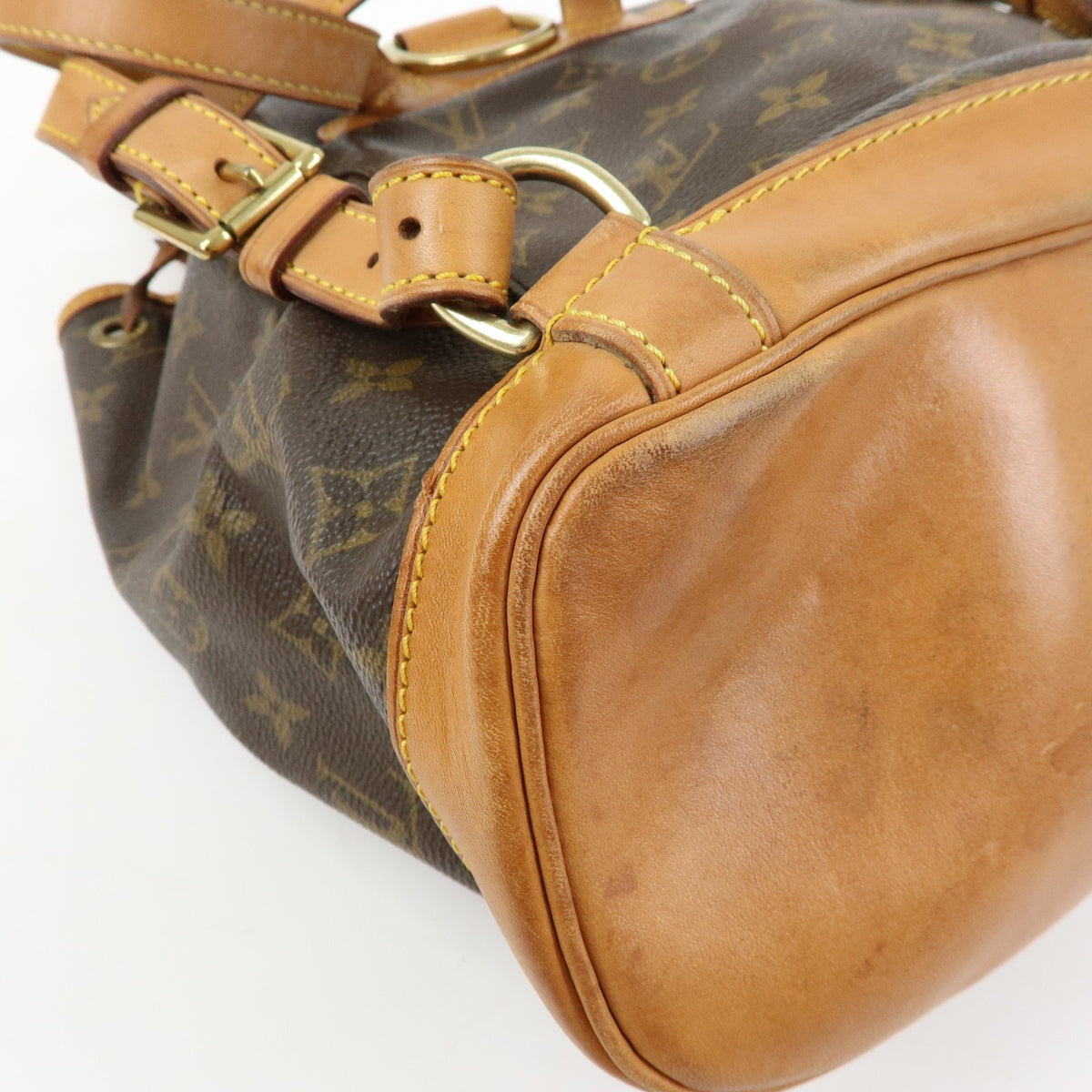 Louis Vuitton Vintage Montsouris Monogram Canvas Brown Canvas Backpack Bag (Pre-Owned)