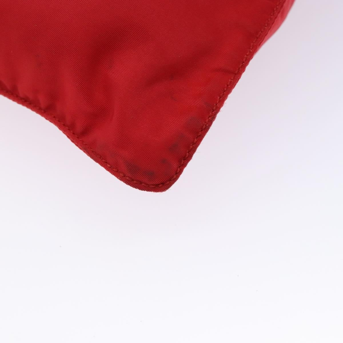 Prada Flat Messenger Tessuto Red Nylon Bag (Pre-Owned)