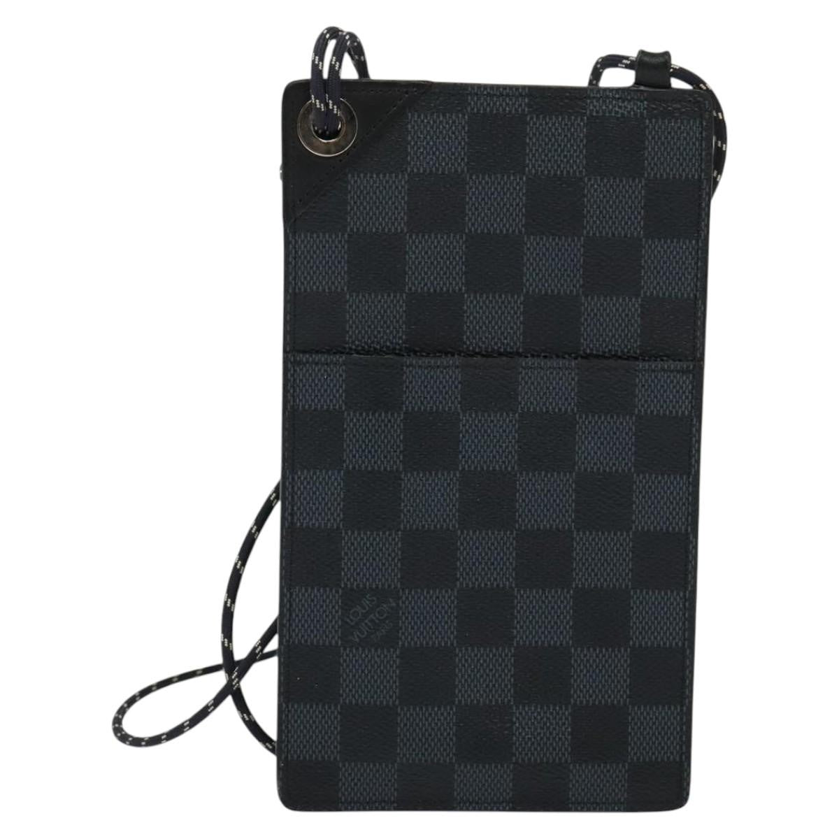 Louis Vuitton Pochette Phone Damier Graphite Canvas Gray Canvas Shoulder Bag Bag (Pre-Owned)