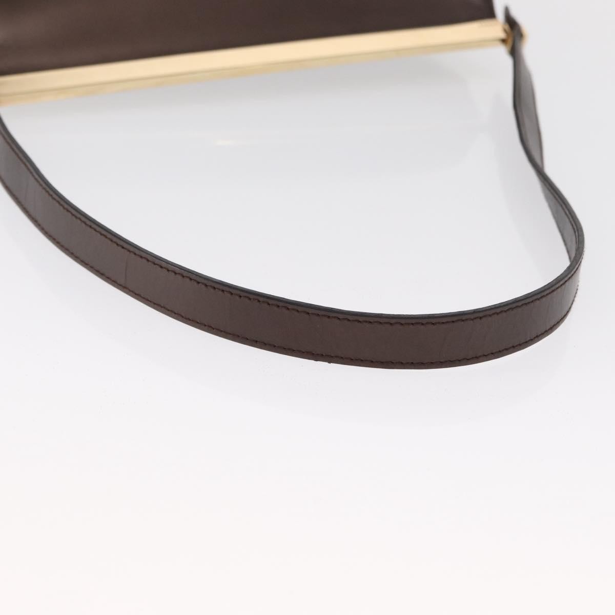 Gucci Vintage Leather Brown Leather Shoulder Bag Bag (Pre-Owned)