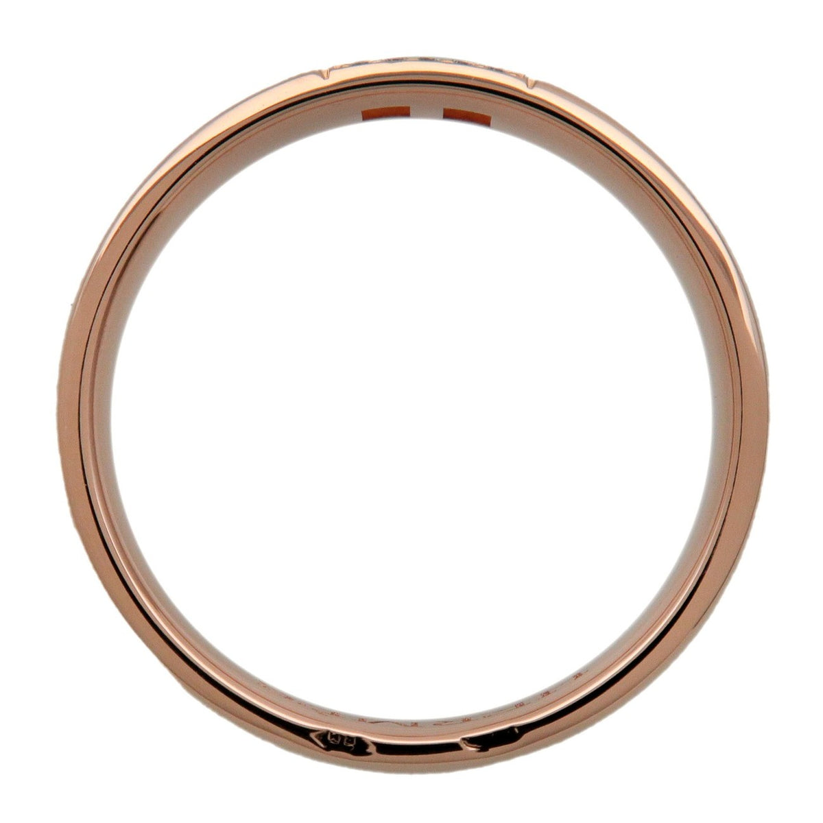 Hermes Hercules 18K Pink Gold Rose_Gold Diamond Ring Jewelry (Pre-Owned)