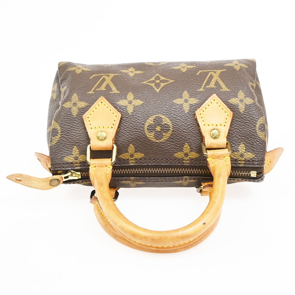 Louis Vuitton Speedy Mini Hl Monogram Canvas Brown Canvas Handbag (Pre-Owned)