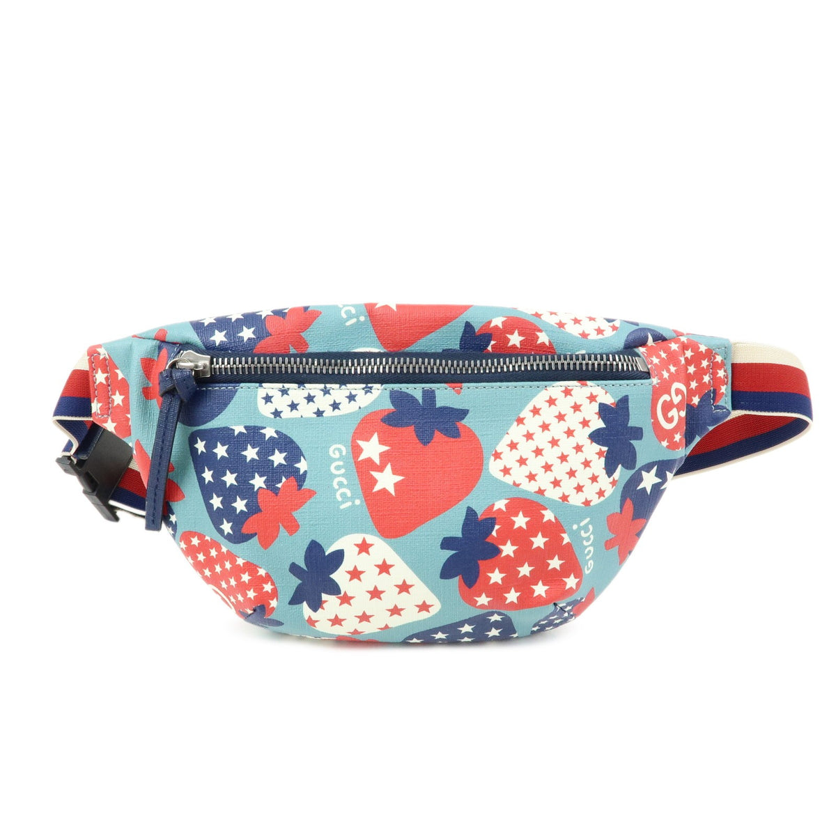 Gucci Children's Belt Printed Coated Canvas Multicolour Canvas Handbag (Pre-Owned)