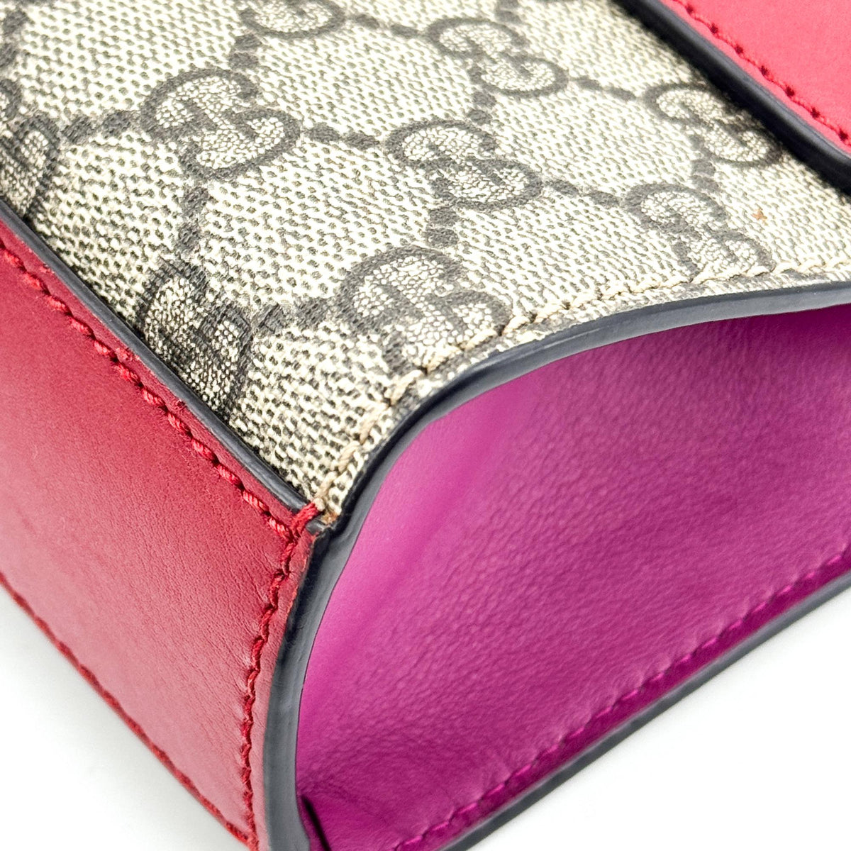 Gucci Padlock Clutch Gg Canvas And Leather Beige Canvas Clutche & Pouche Bag (Pre-Owned)