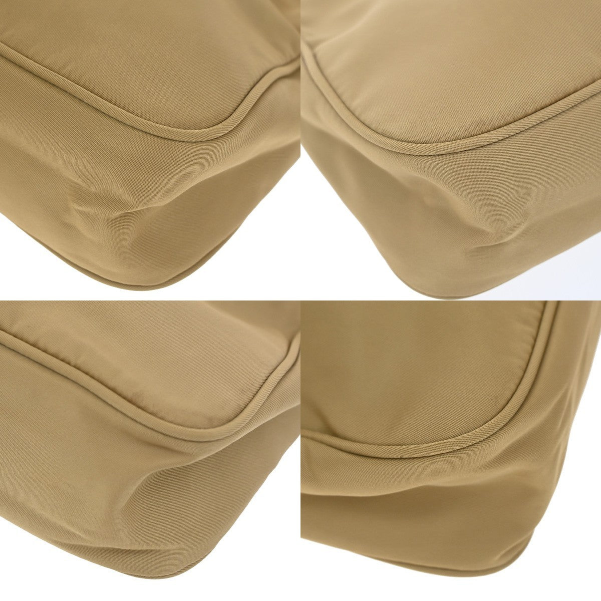 Prada Hobo Tessuto Beige Nylon Shoulder Bag Bag (Pre-Owned)