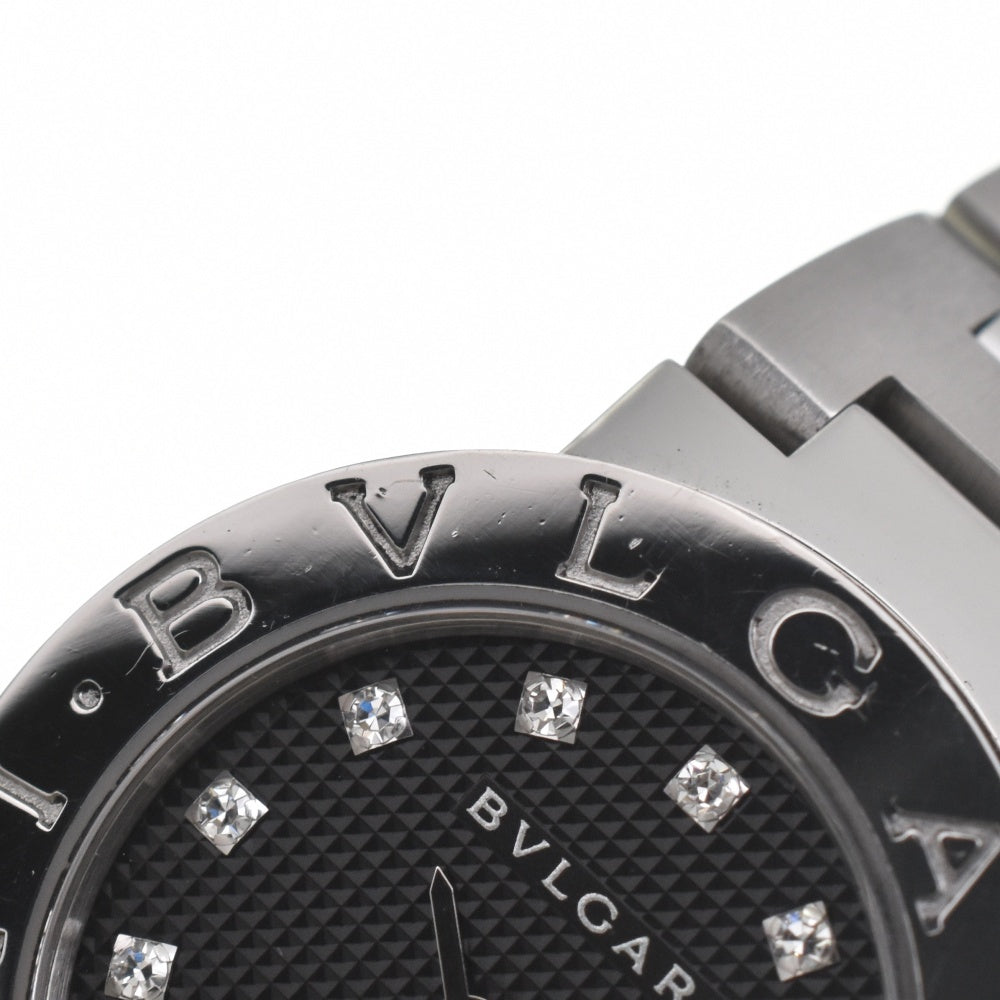 Bvlgari Bvlgari Bvlgari Quartz Stainless Steel With Diamond Markers Watch (Pre-Owned)