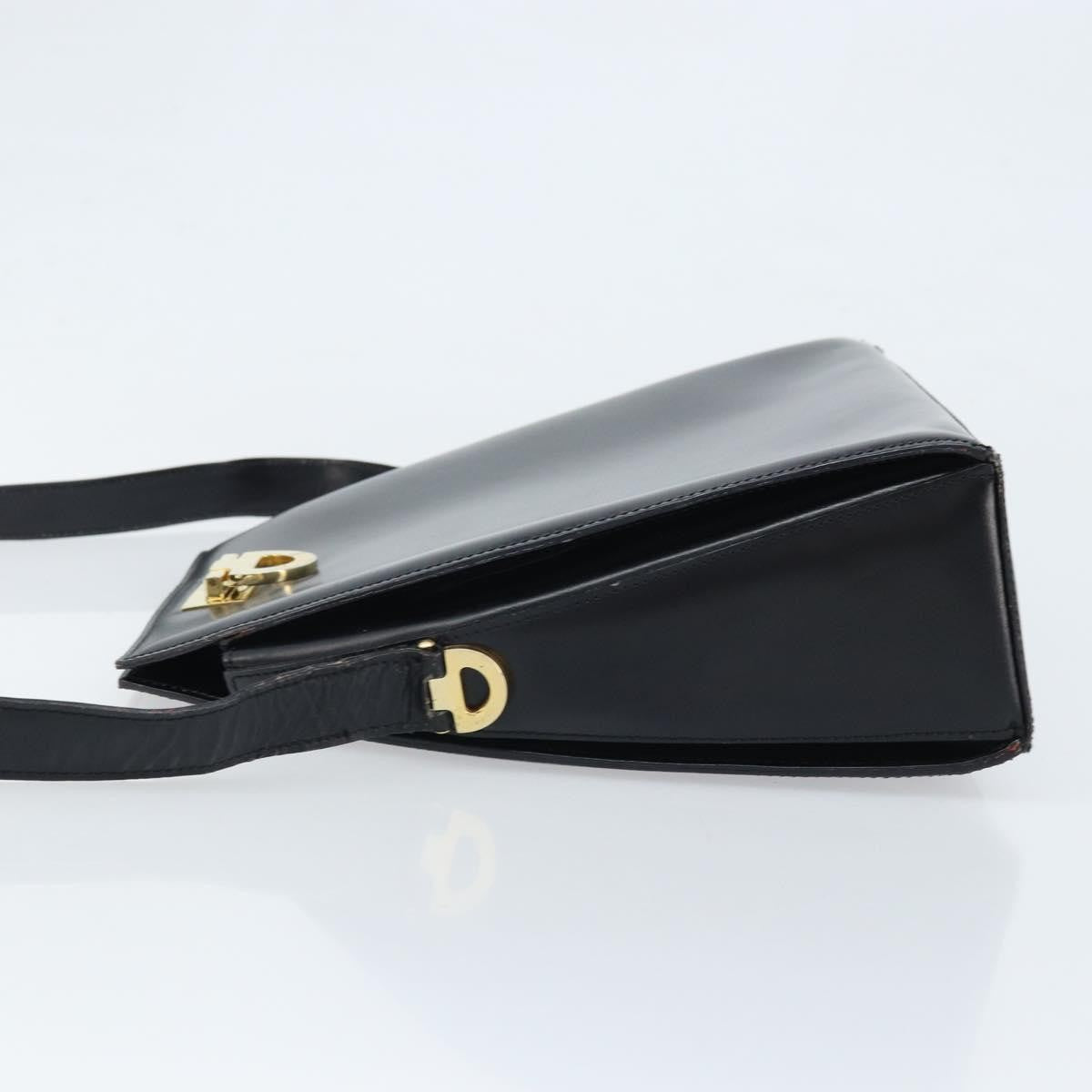 Celine Vintage Leather Black Leather Shoulder Bag Bag (Pre-Owned)