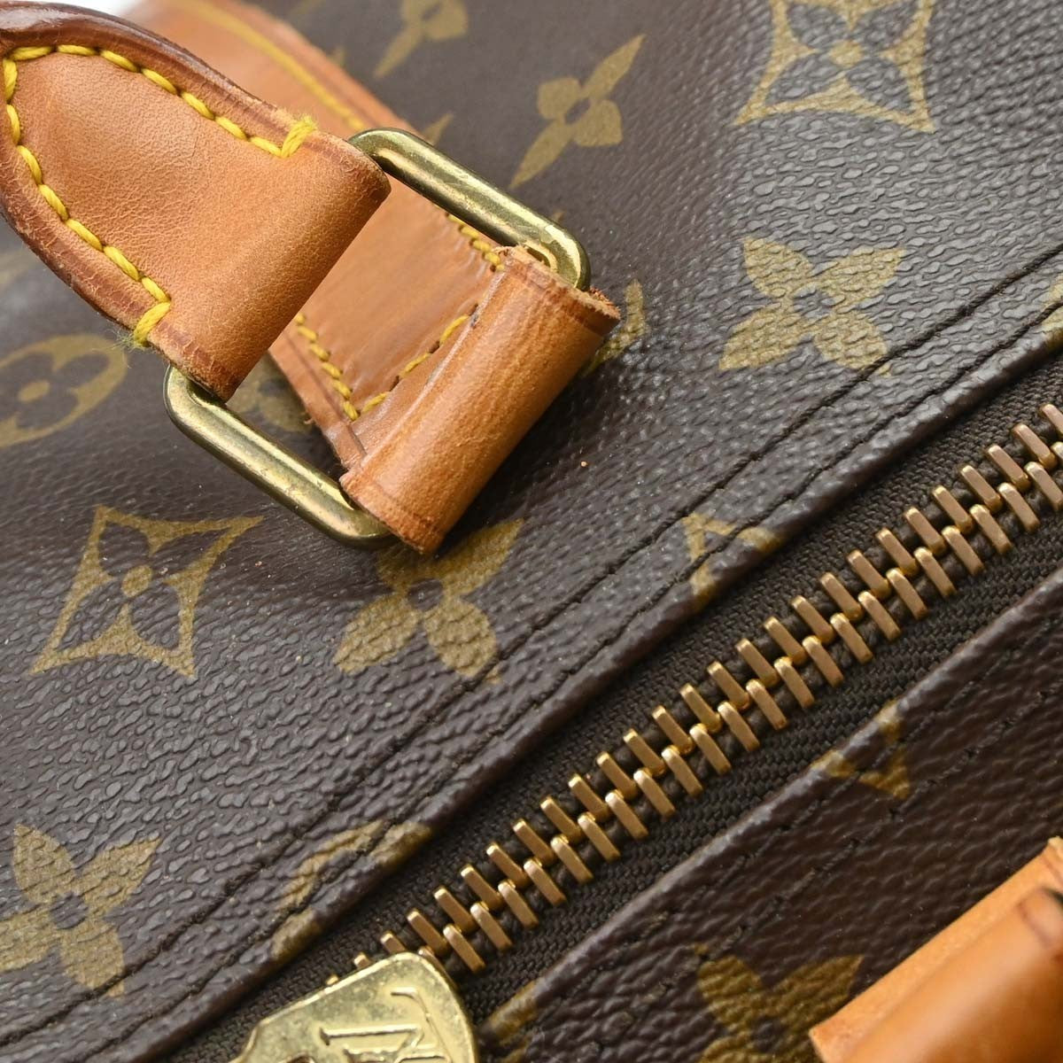 Louis Vuitton Keepall Bandouliere Monogram Canvas Brown Canvas Travel Bag Bag (Pre-Owned)