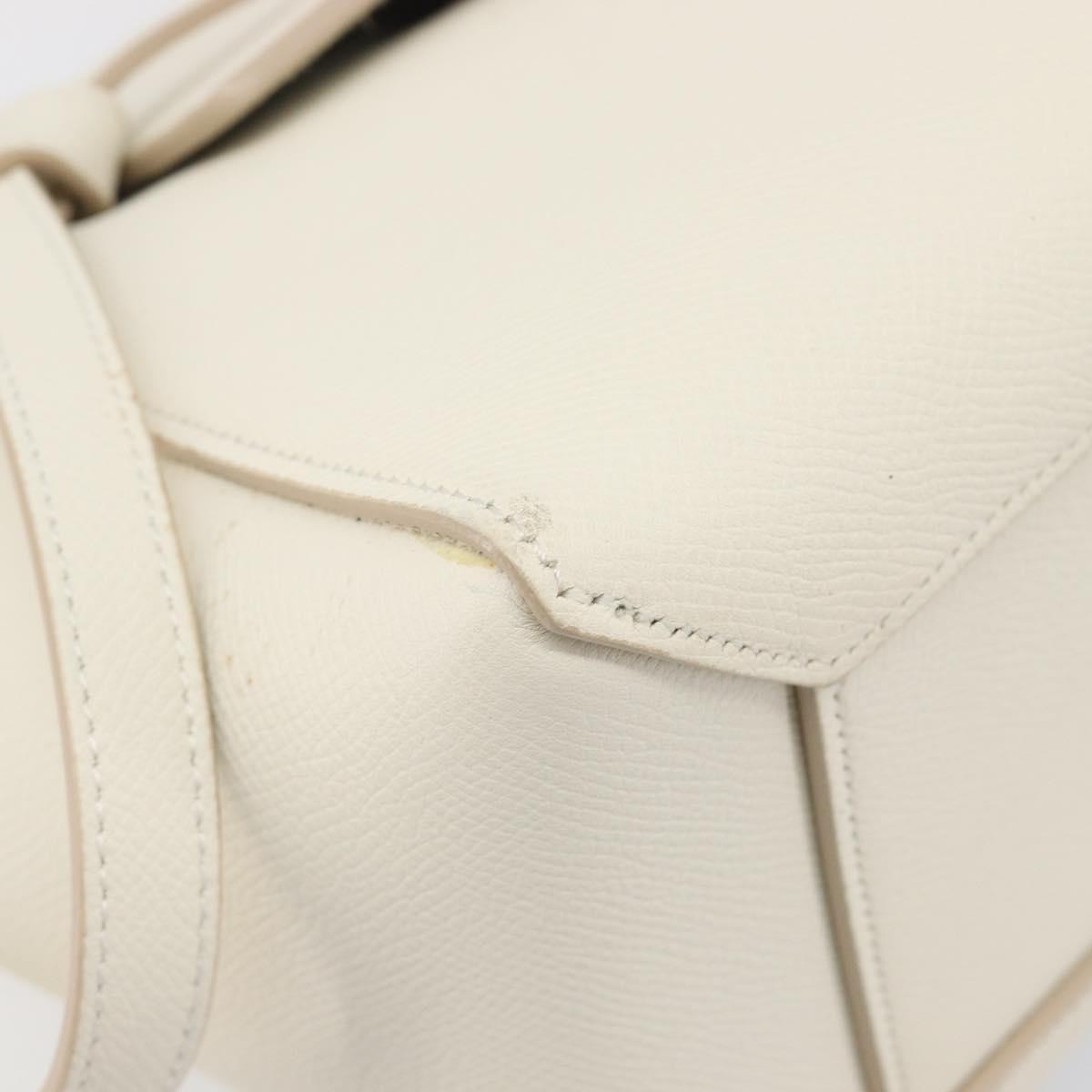 Celine Belt Leather White Leather Handbag (Pre-Owned)